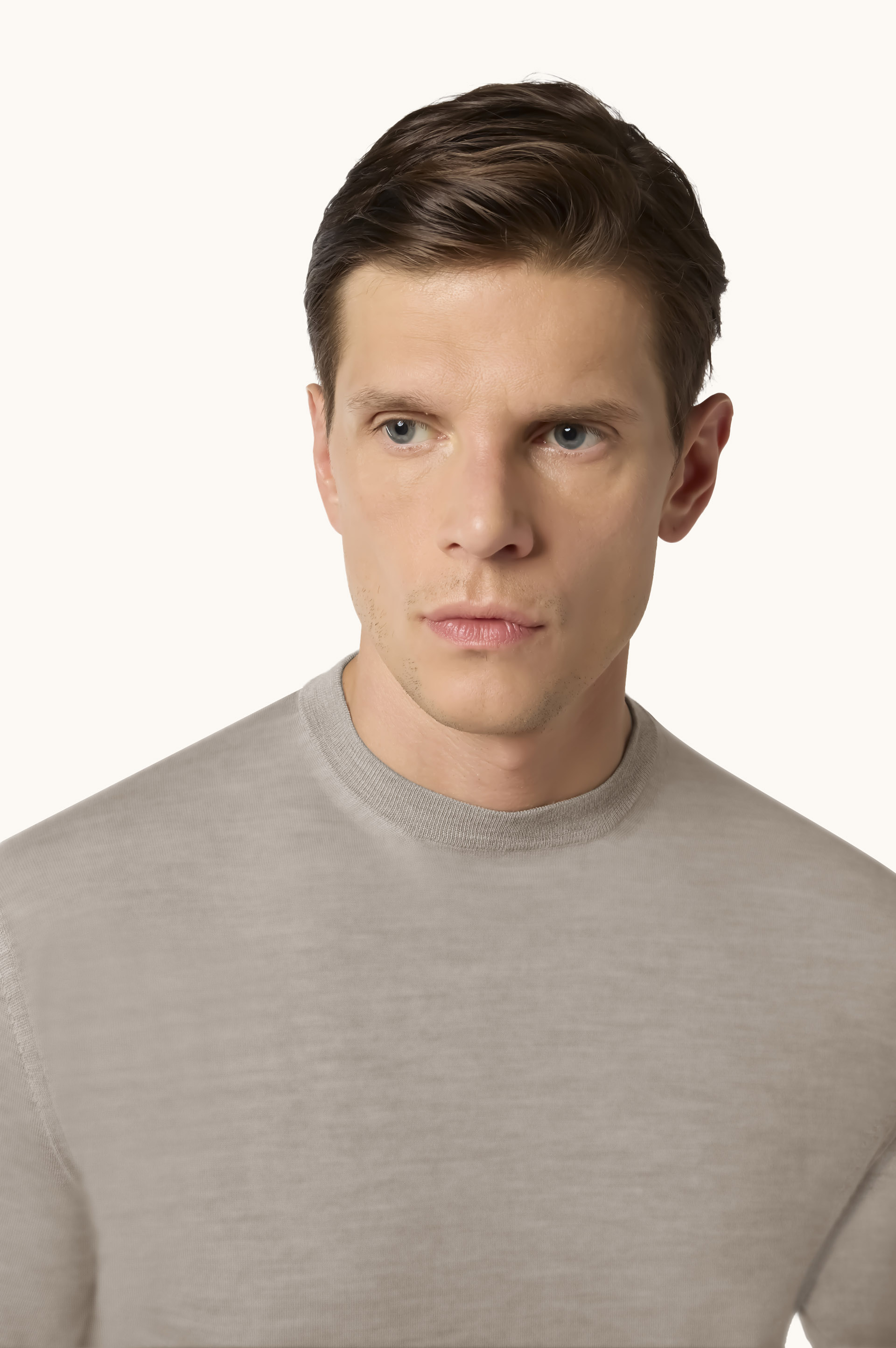 140's Superfine Merino wool T-shirt image number 4