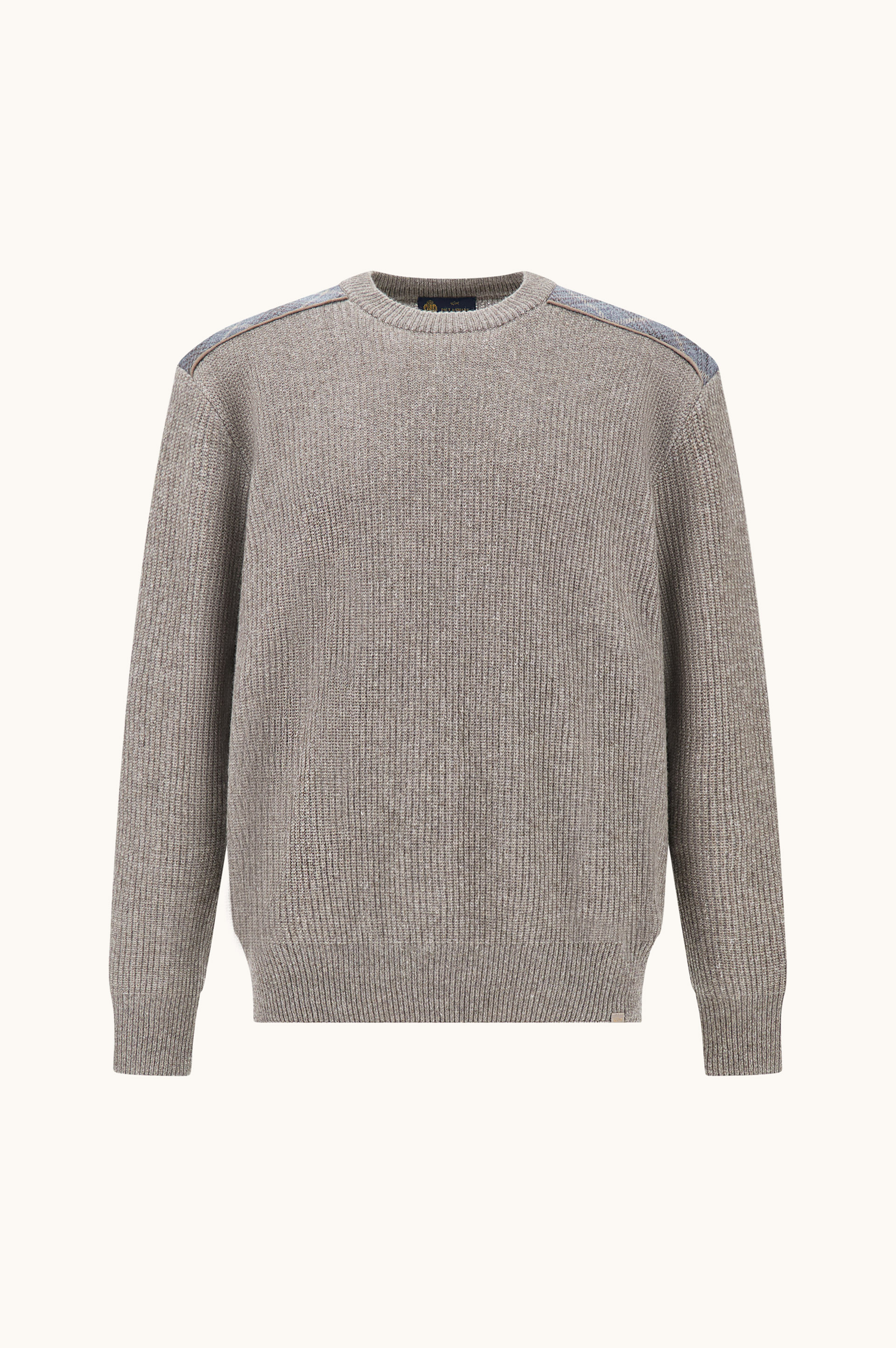 Wool and Cashmere Crewneck Sweater with Wool and Silk Details image number 0