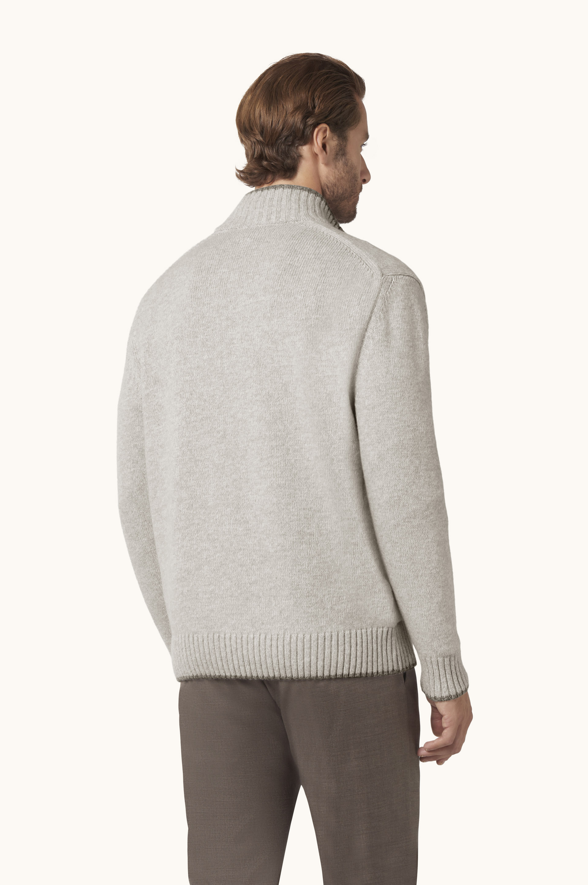 Wool and Cashmere Half-Zip Sweater image number 1