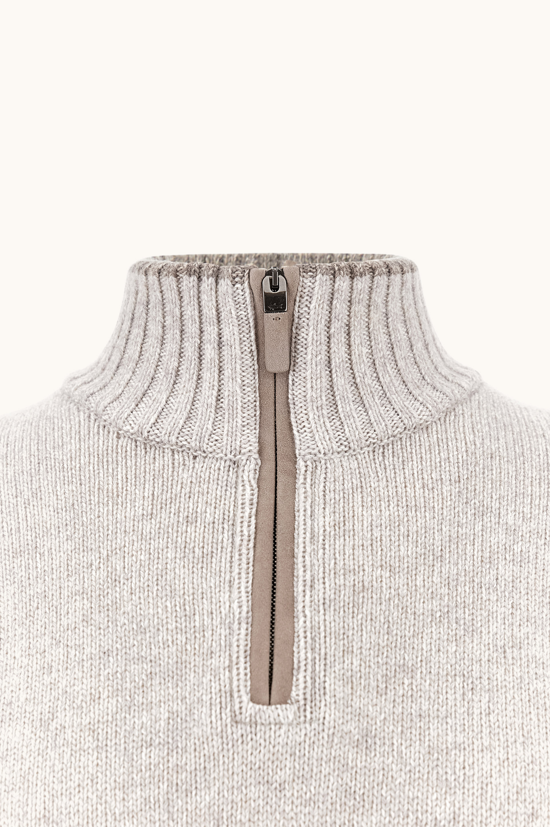 Wool and Cashmere Half-Zip Sweater image number 1