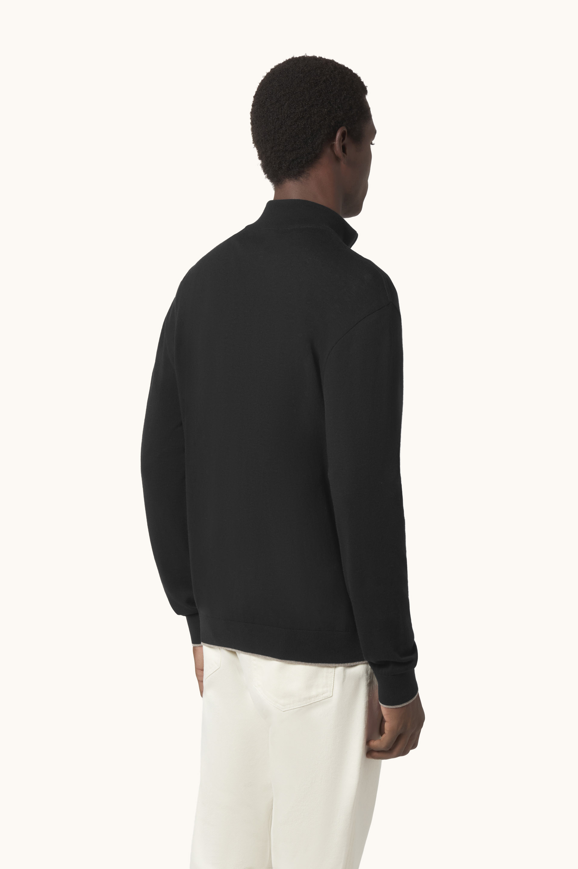 Piuma Wool Half-Zip Sweater image number 3
