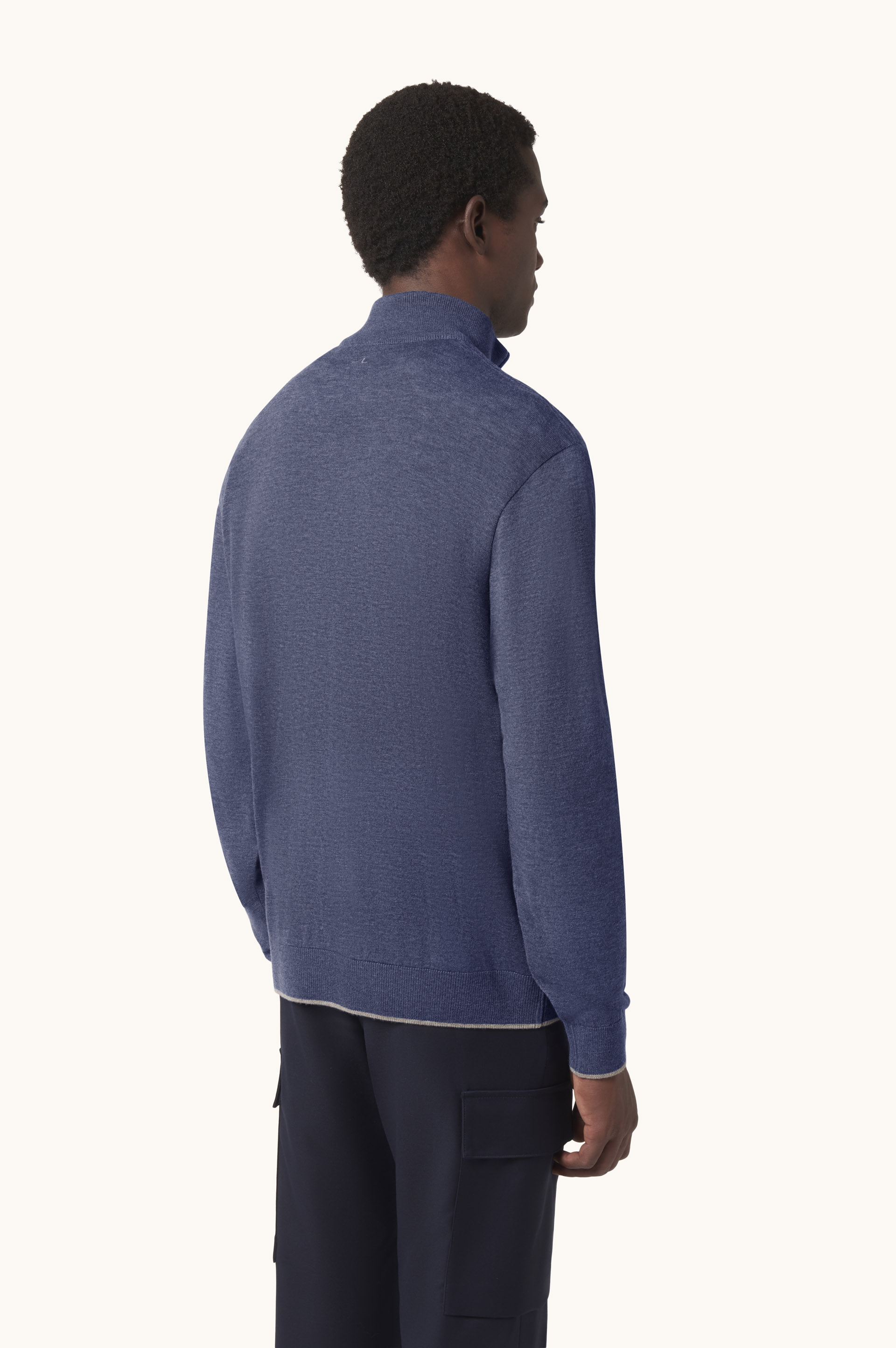 Piuma Wool Half-Zip Sweater image number 3