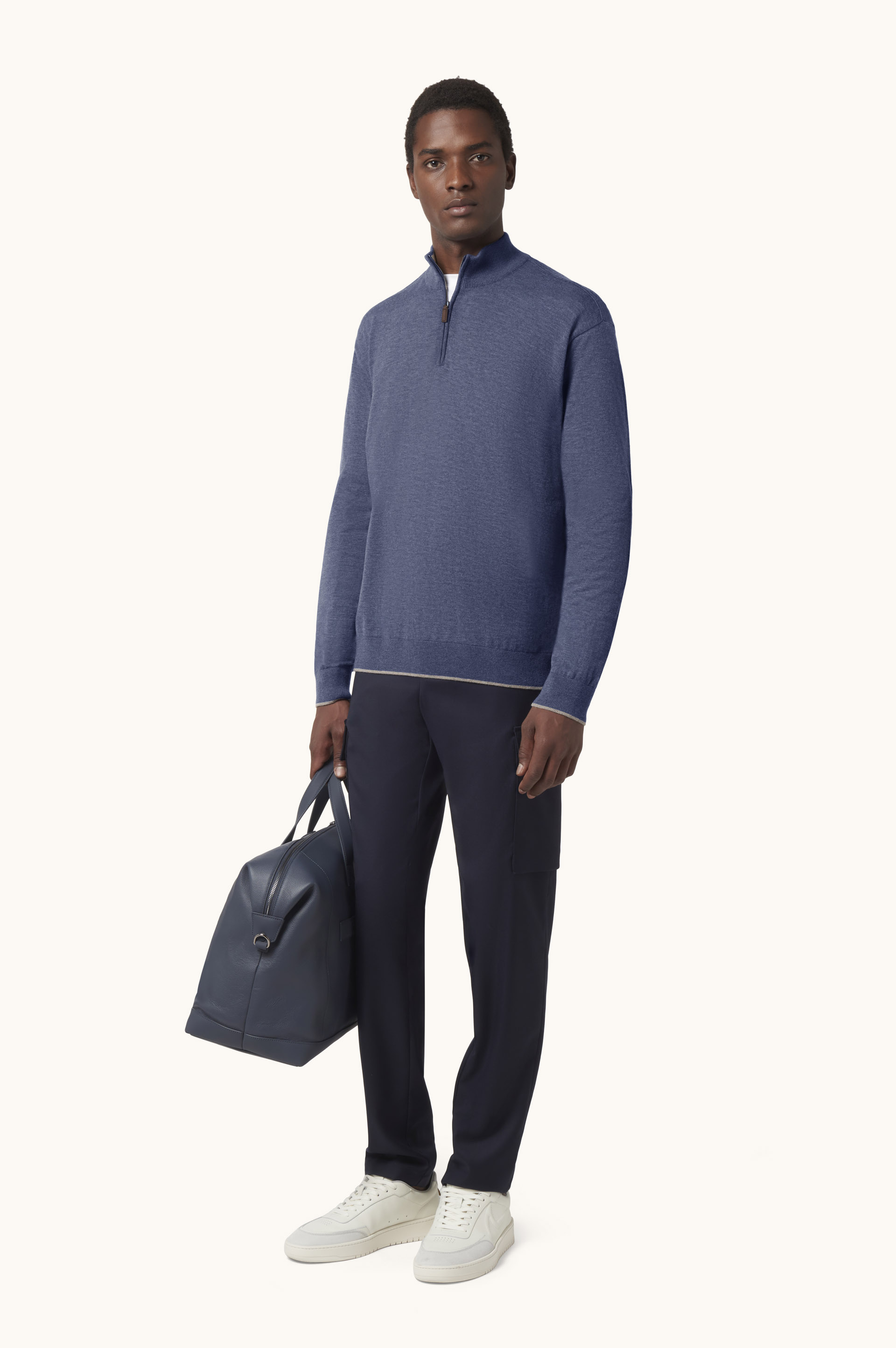 Piuma Wool Half-Zip Sweater image number 2