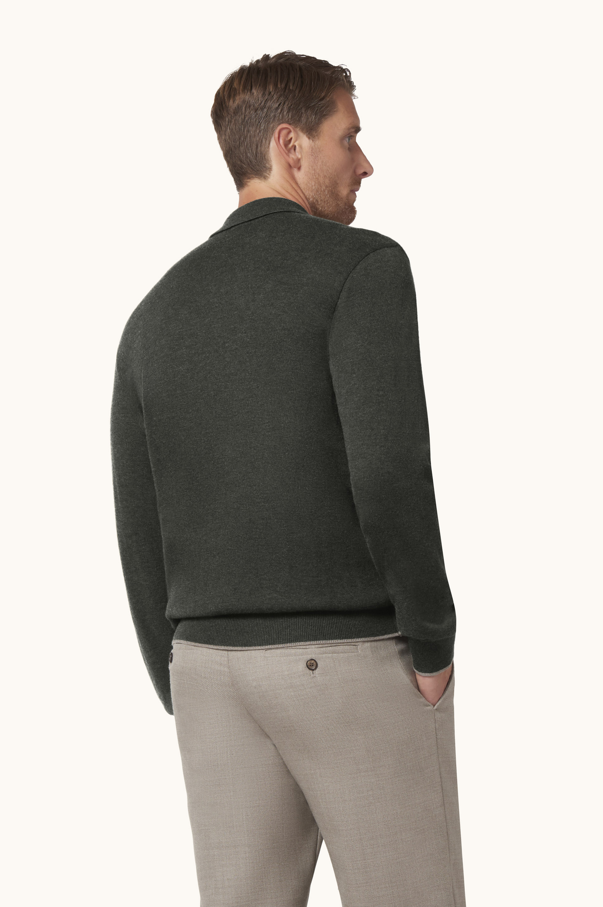 Piuma wool polo shirt image number 3