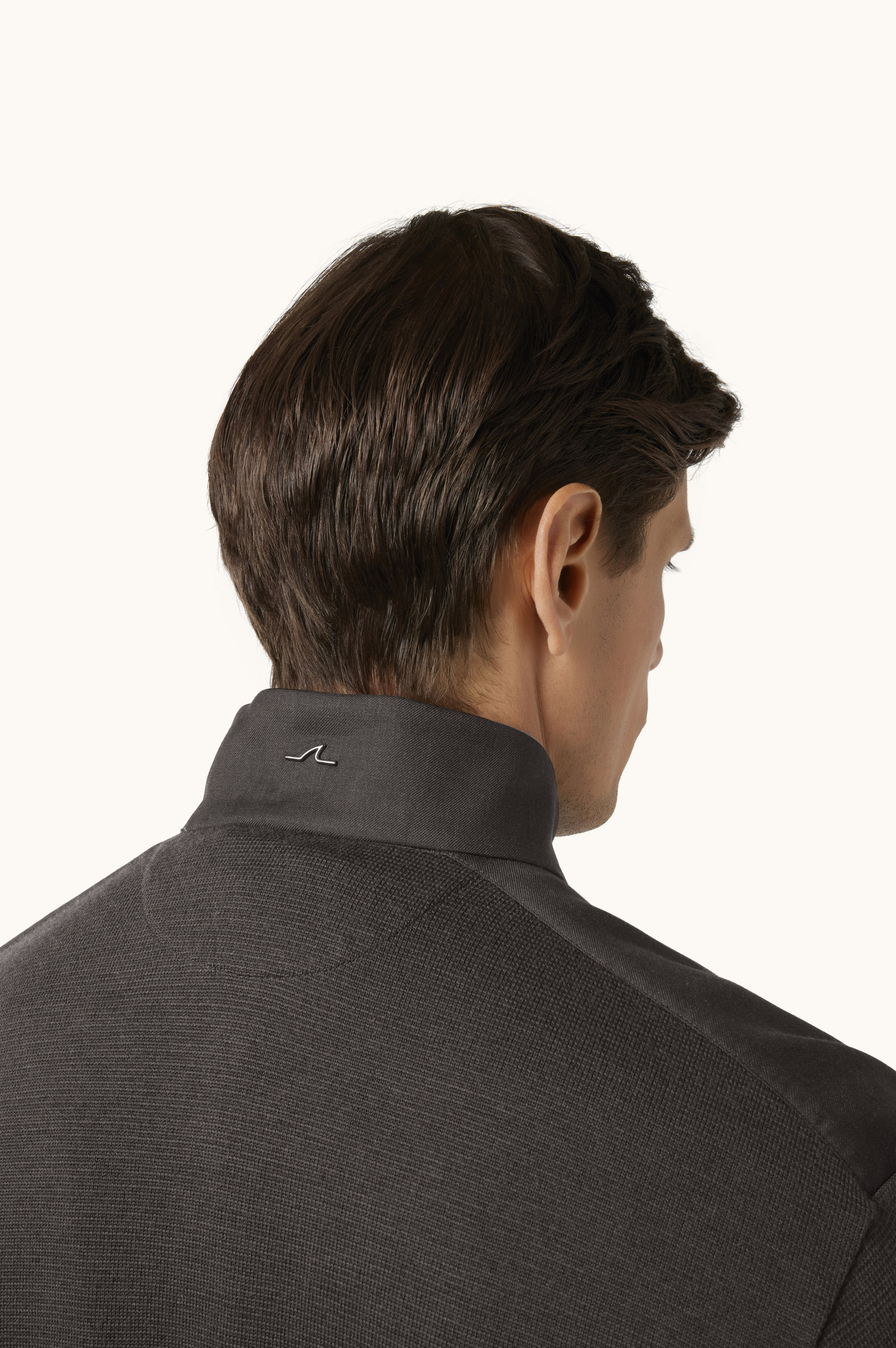 Summer Wool Half-Zip Sweater with Wool and Silk Inserts image number 5