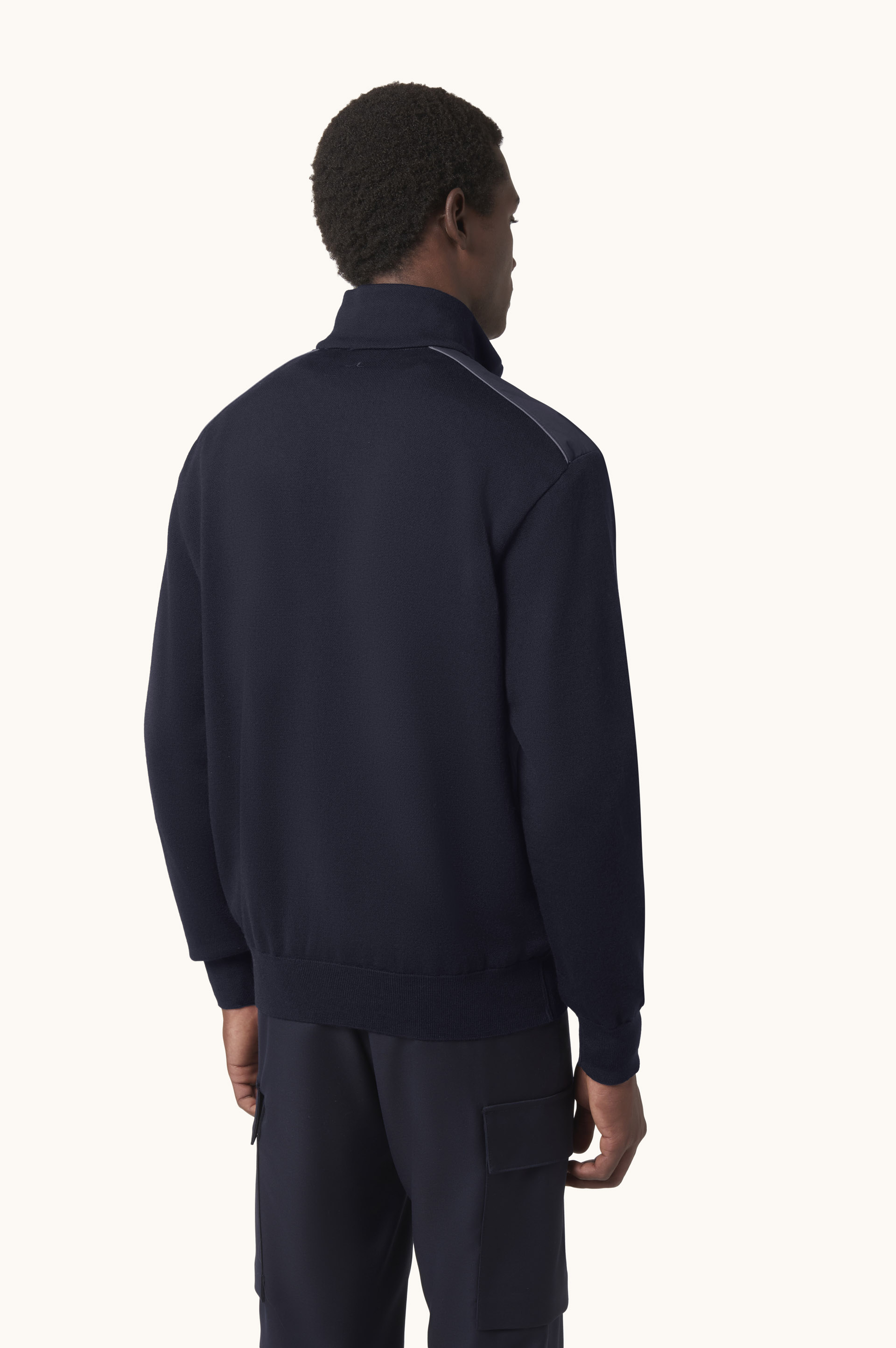 Wool Half-Zip Sweater with Typhoon&reg; Platinum Details image number 3