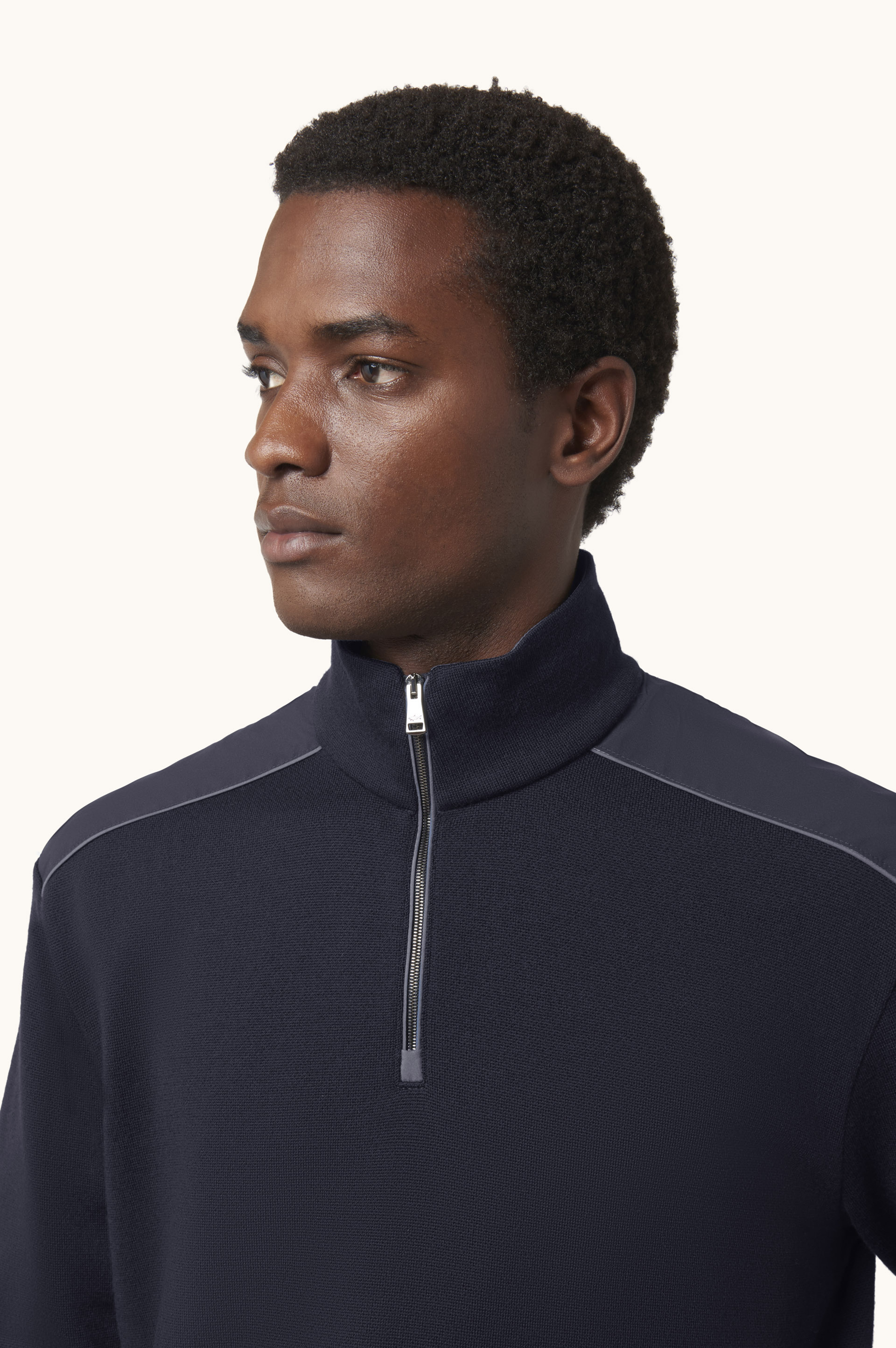 Wool Half-Zip Sweater with Typhoon&reg; Platinum Details image number 4