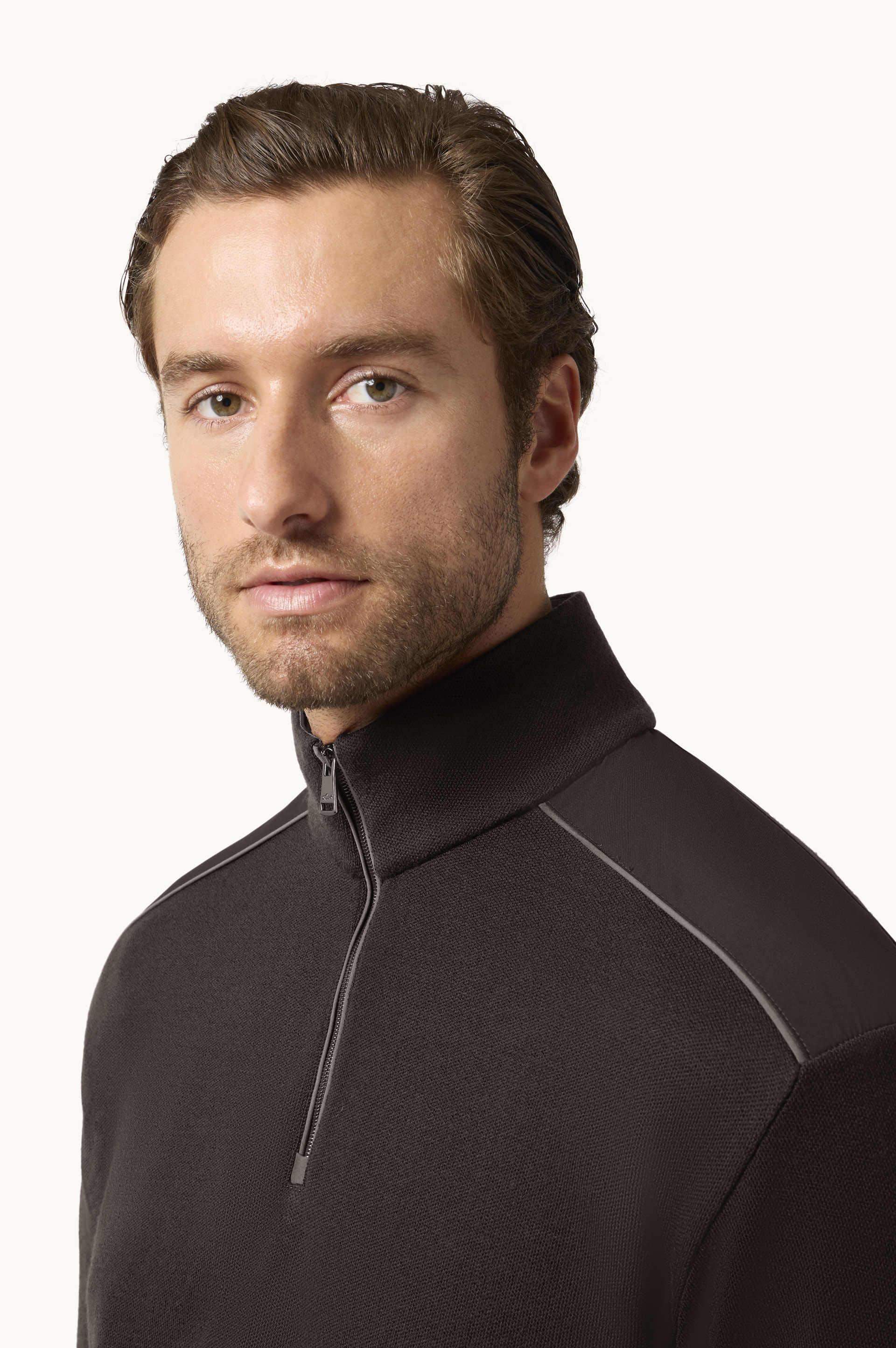 Wool Half-Zip Sweater with Typhoon&reg; Platinum Details image number 4