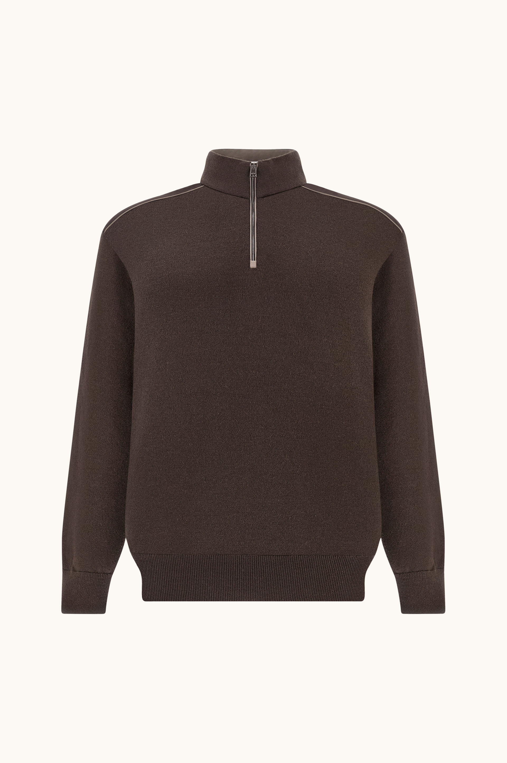 Wool Half-Zip Sweater with Typhoon&reg; Platinum Details image number 1