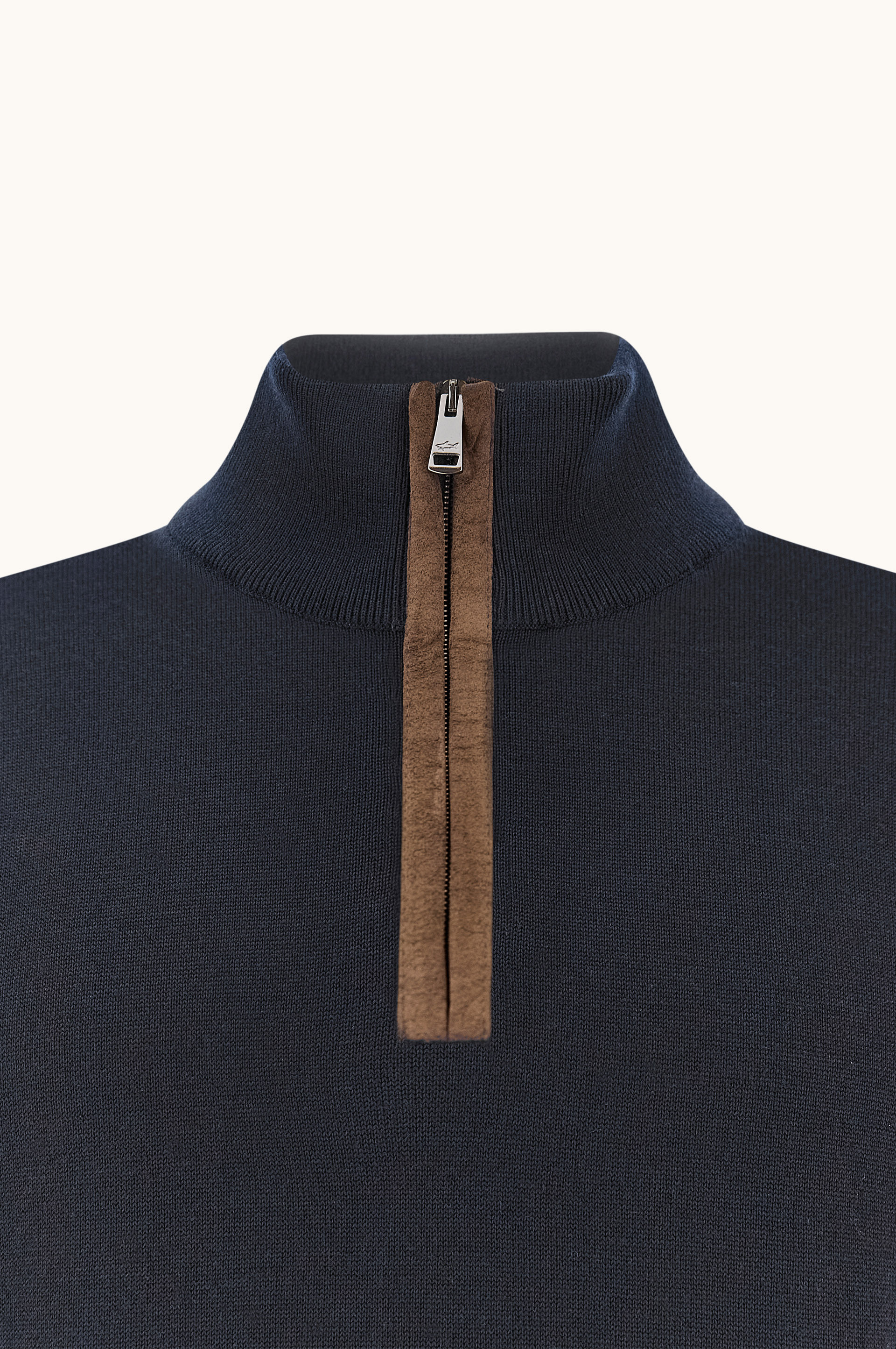 Jersey X-Soft de lana con media cremallera image number 6