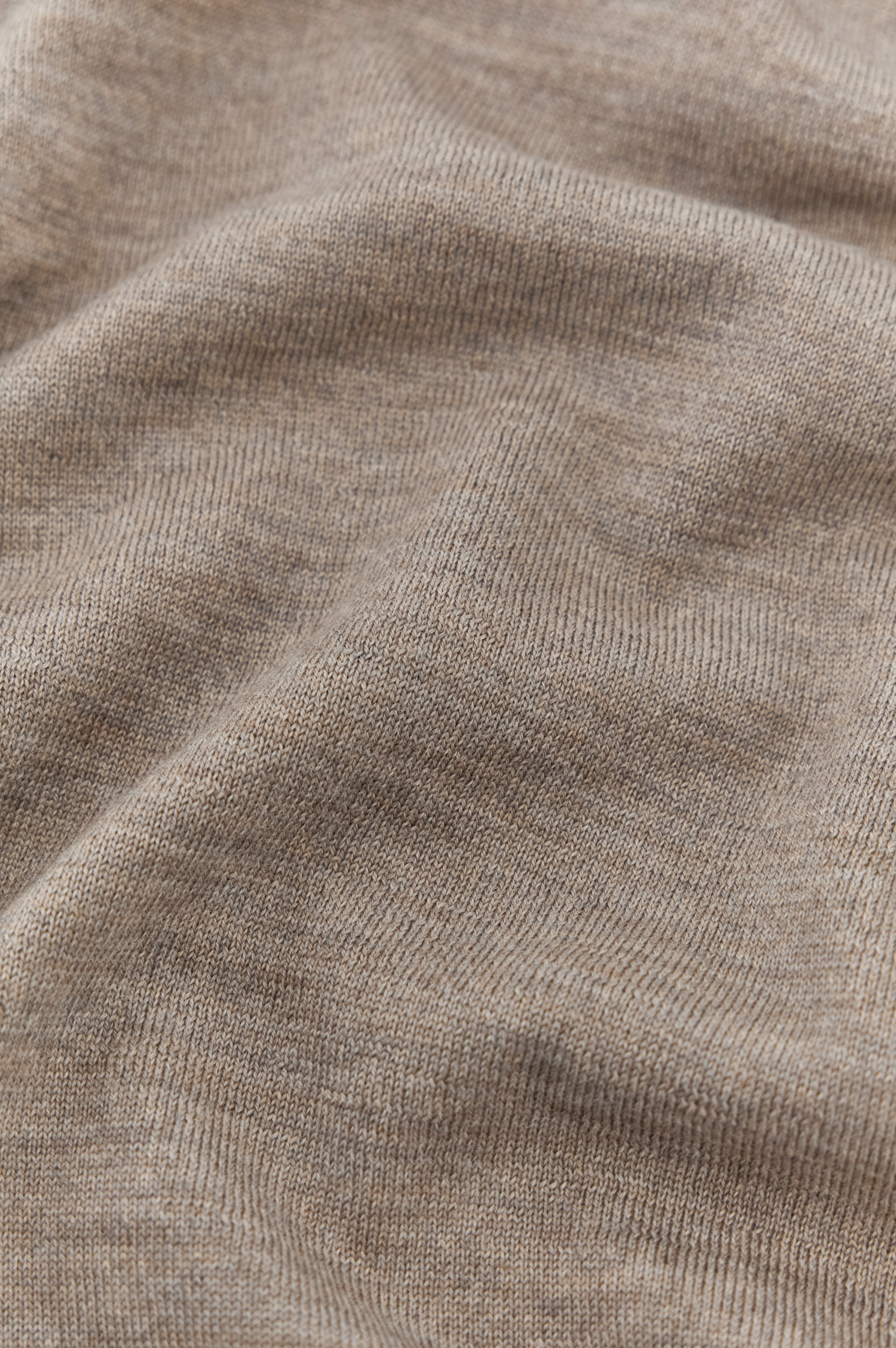 Wool Half-Zip Sweater with Contrasting Striped Trims image number 2