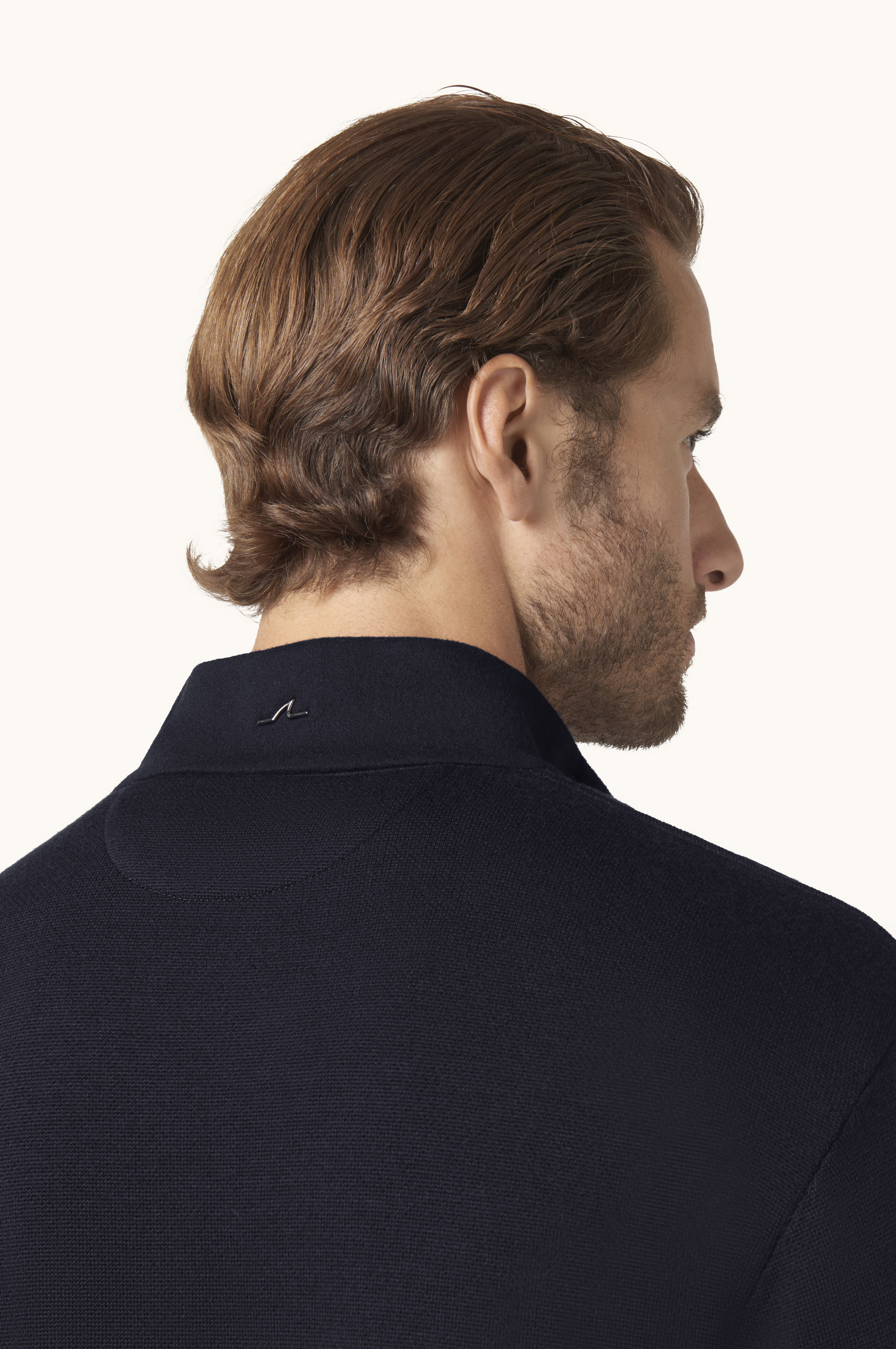 Half-zip sweater in wool and cashmere image number 5