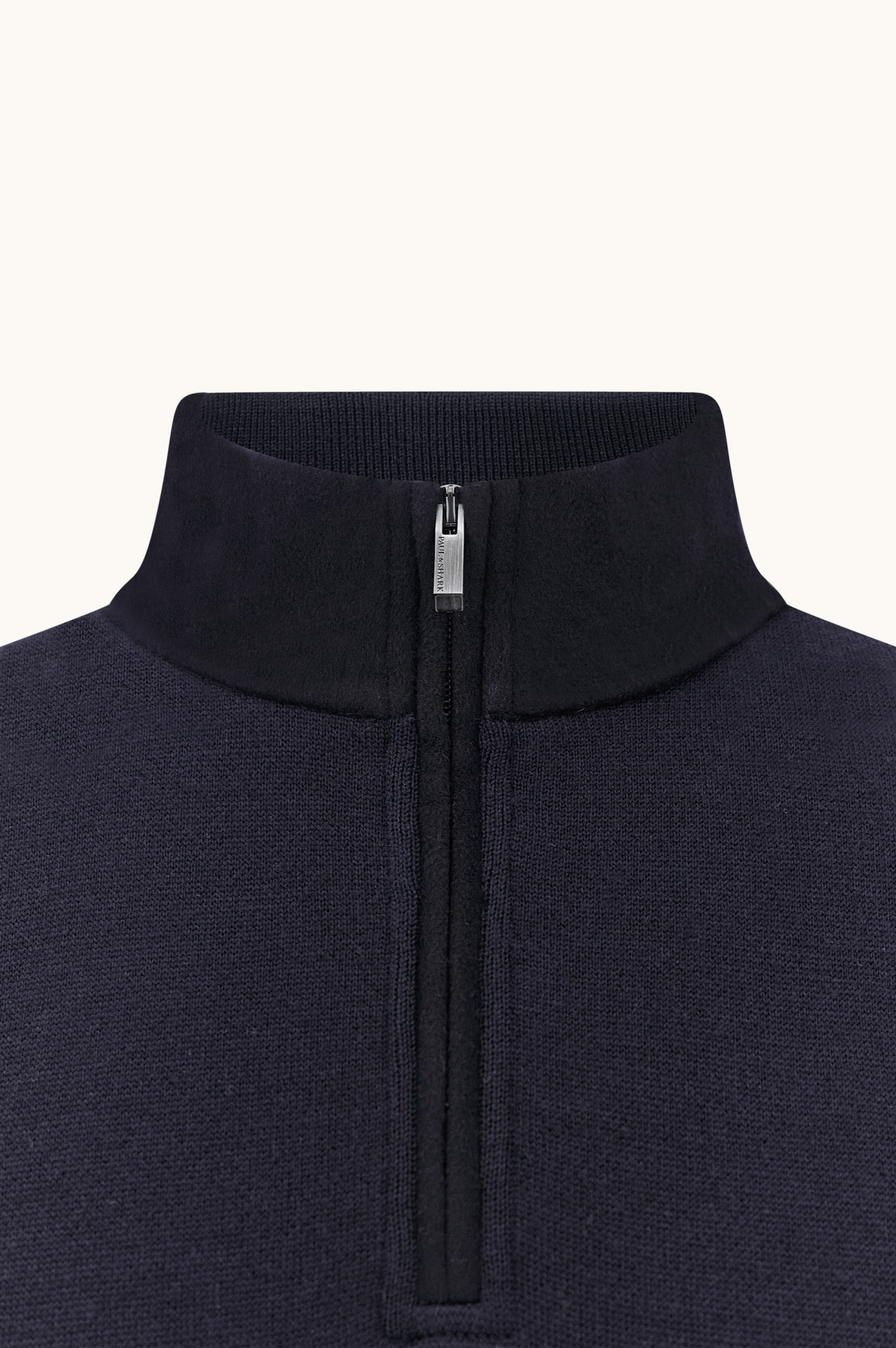 Half-zip sweater in wool and cashmere image number 1
