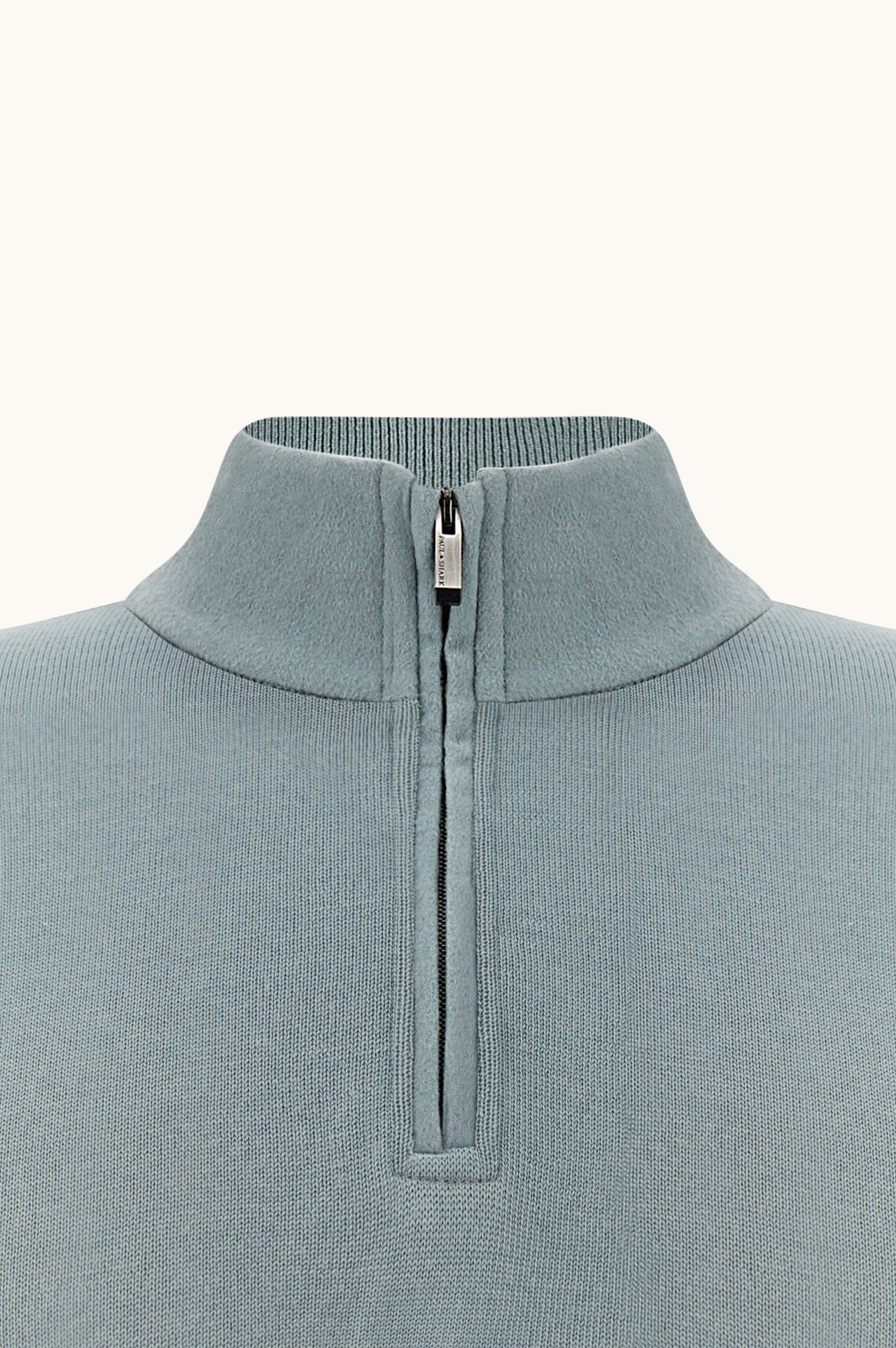 Half-zip sweater in wool and cashmere image number 1