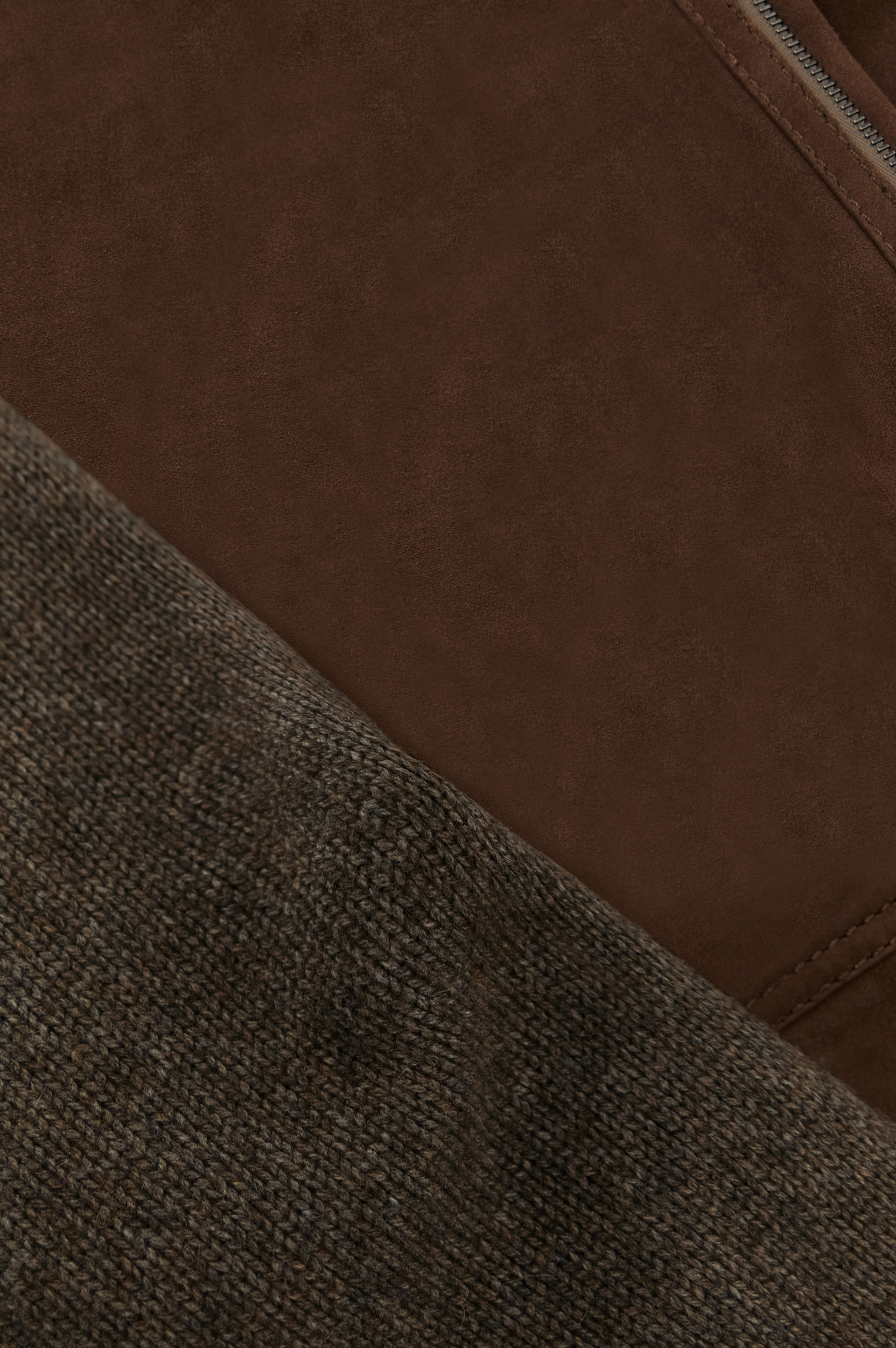 Blouson in wool, cashmere and Aqualeather suede image number 1