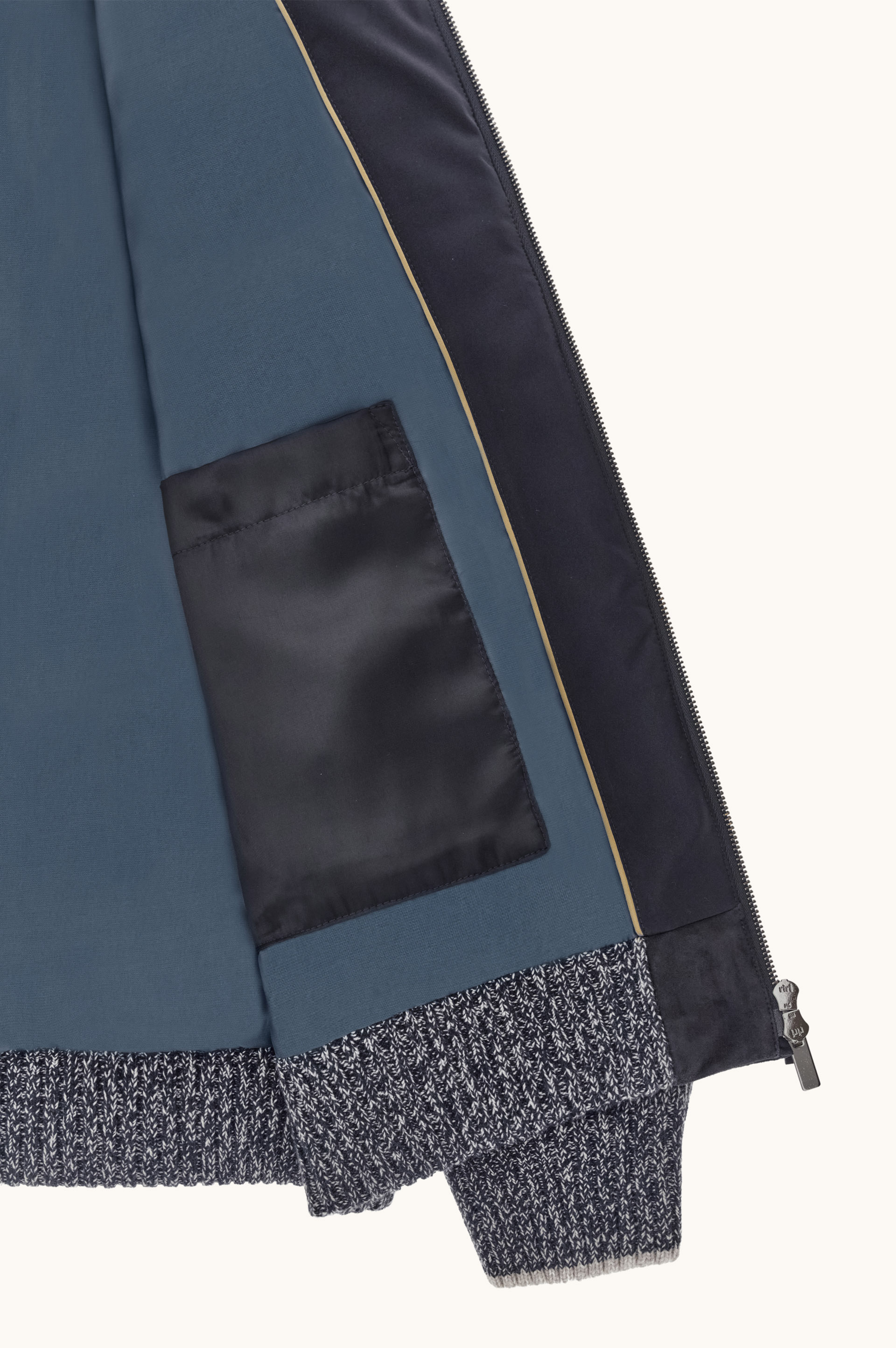 The Layover jacket in lana, cashmere e suede Aqualeather image number 3