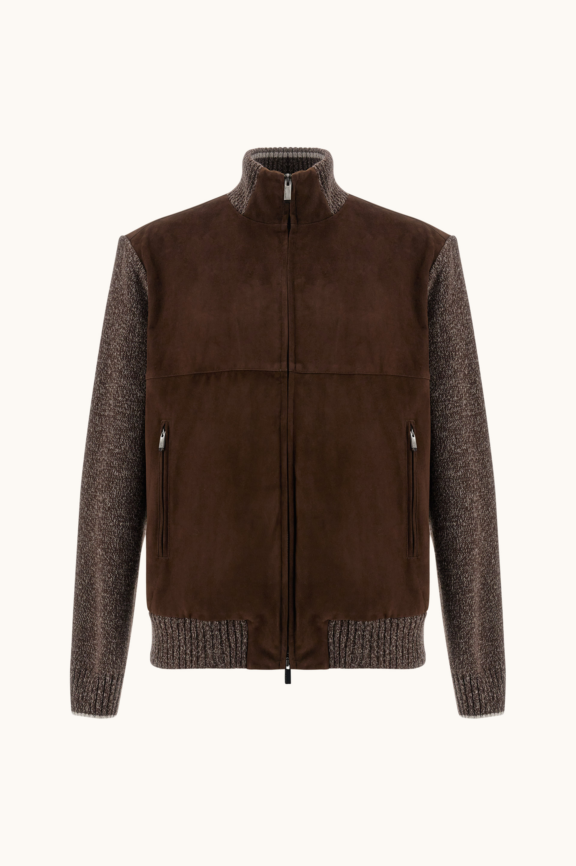 Blouson in wool, cashmere and Aqualeather suede image number 0