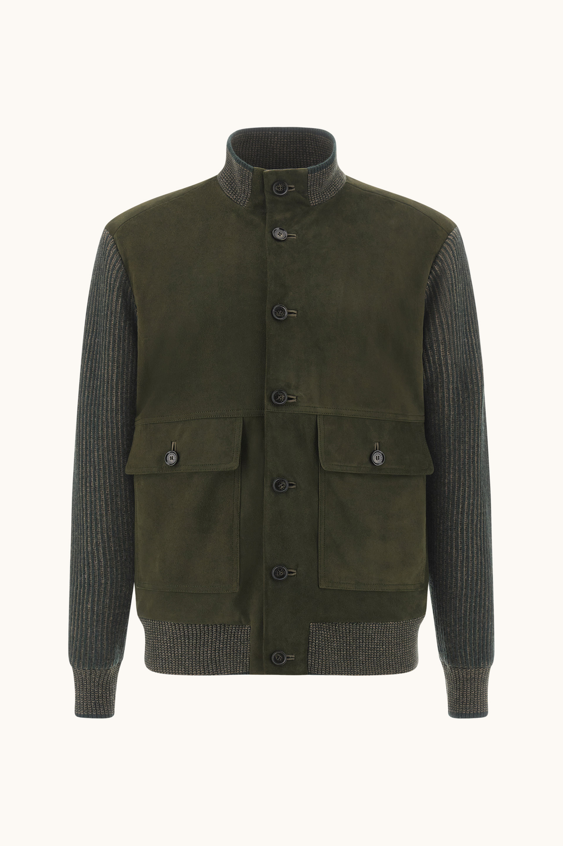 Blouson in wool, cashmere and Aqualeather suede image number 0