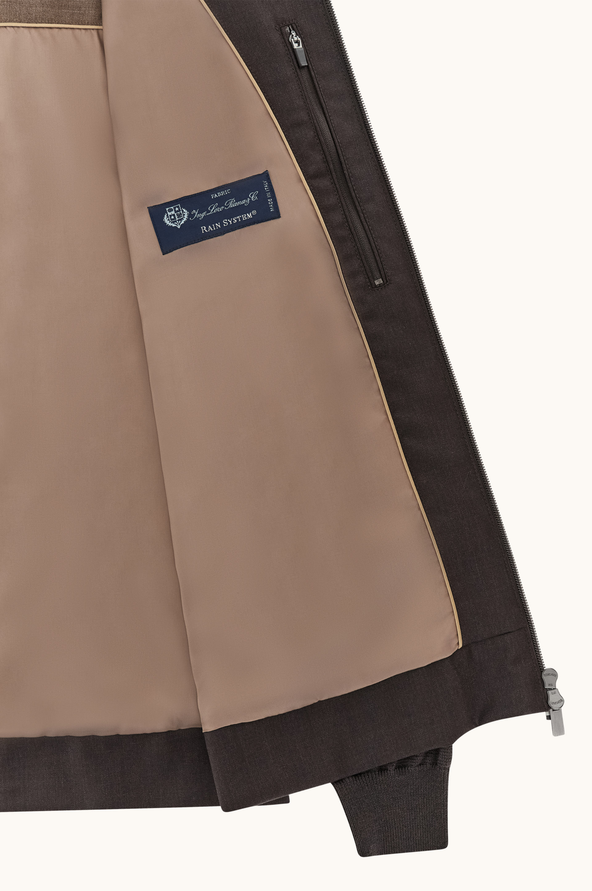 Wool and Merino Wool Zip-Up Cardigan image number 5