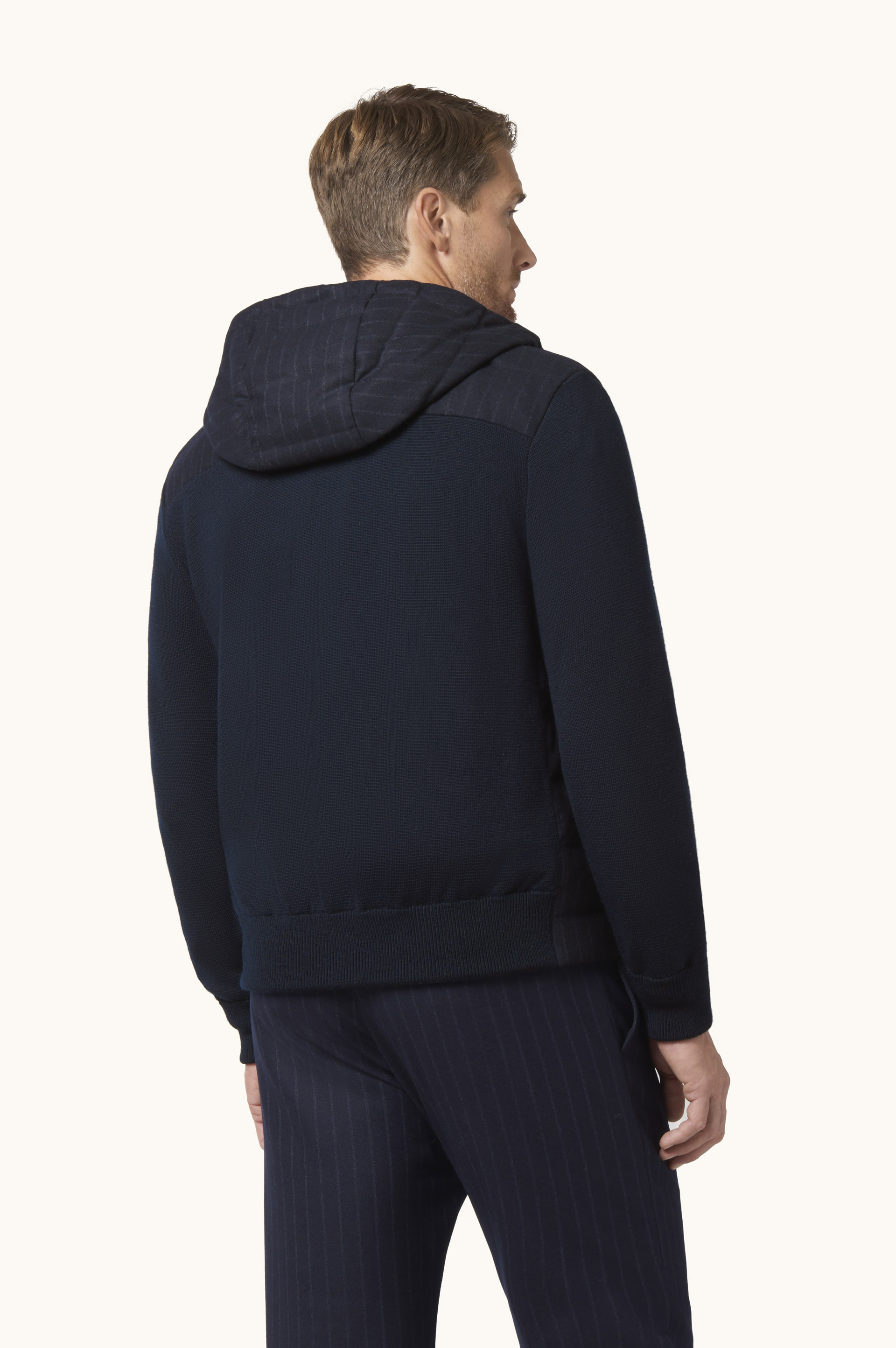 Pinstripe Wool Down Jacket image number 3