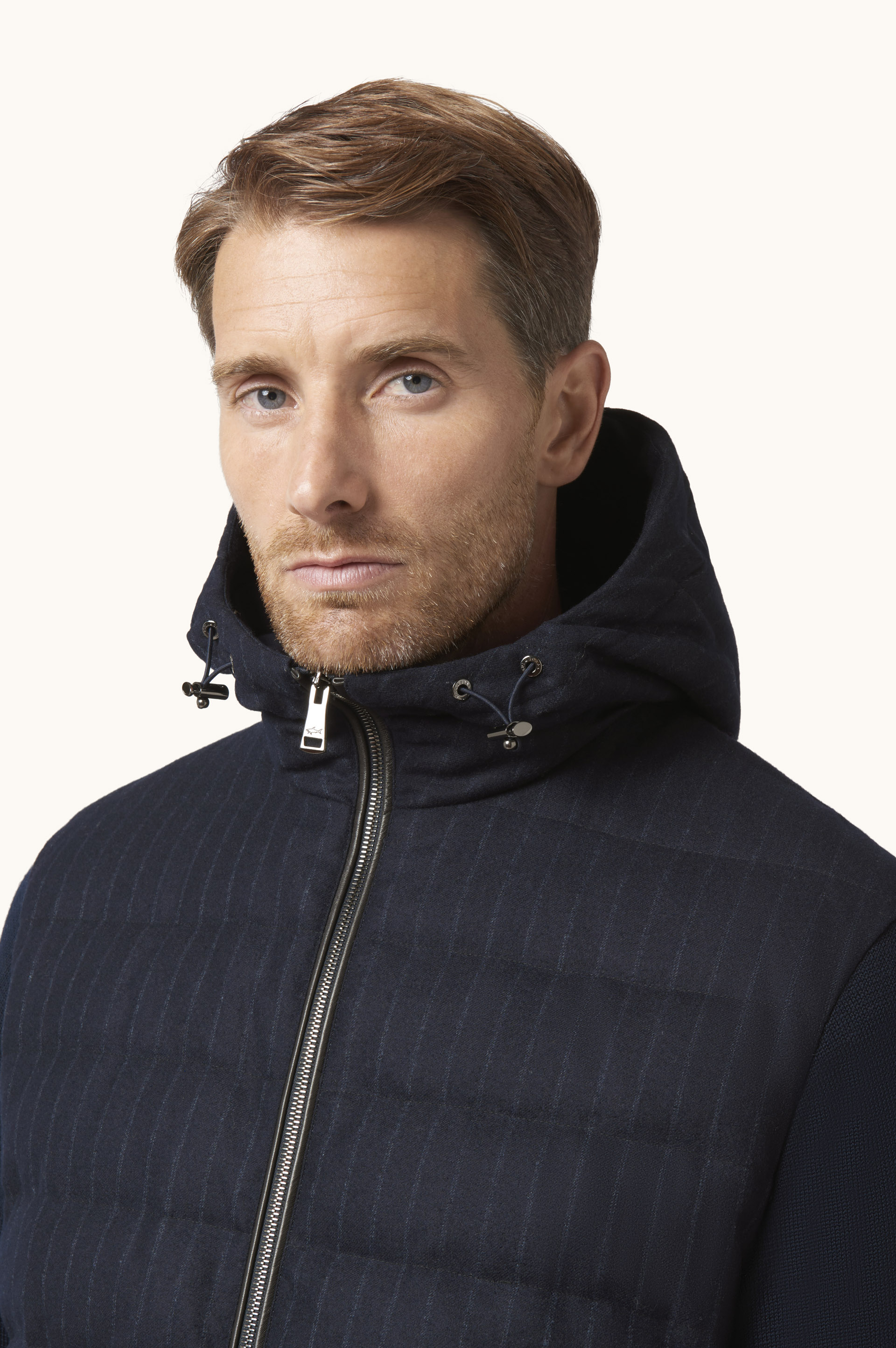 Pinstripe Wool Down Jacket image number 4