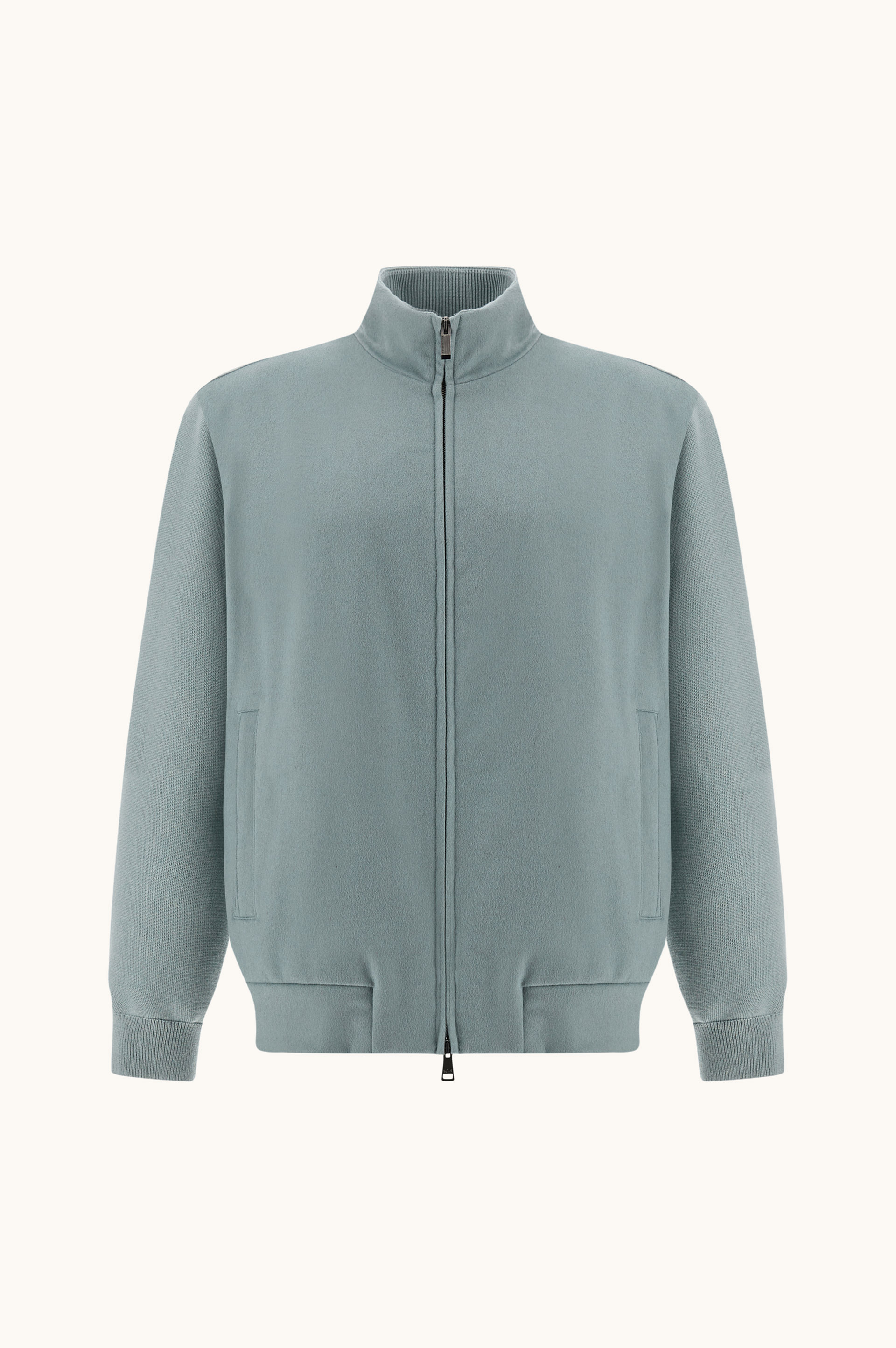 Wool and Cashmere Zip-Up Cardigan image number 0