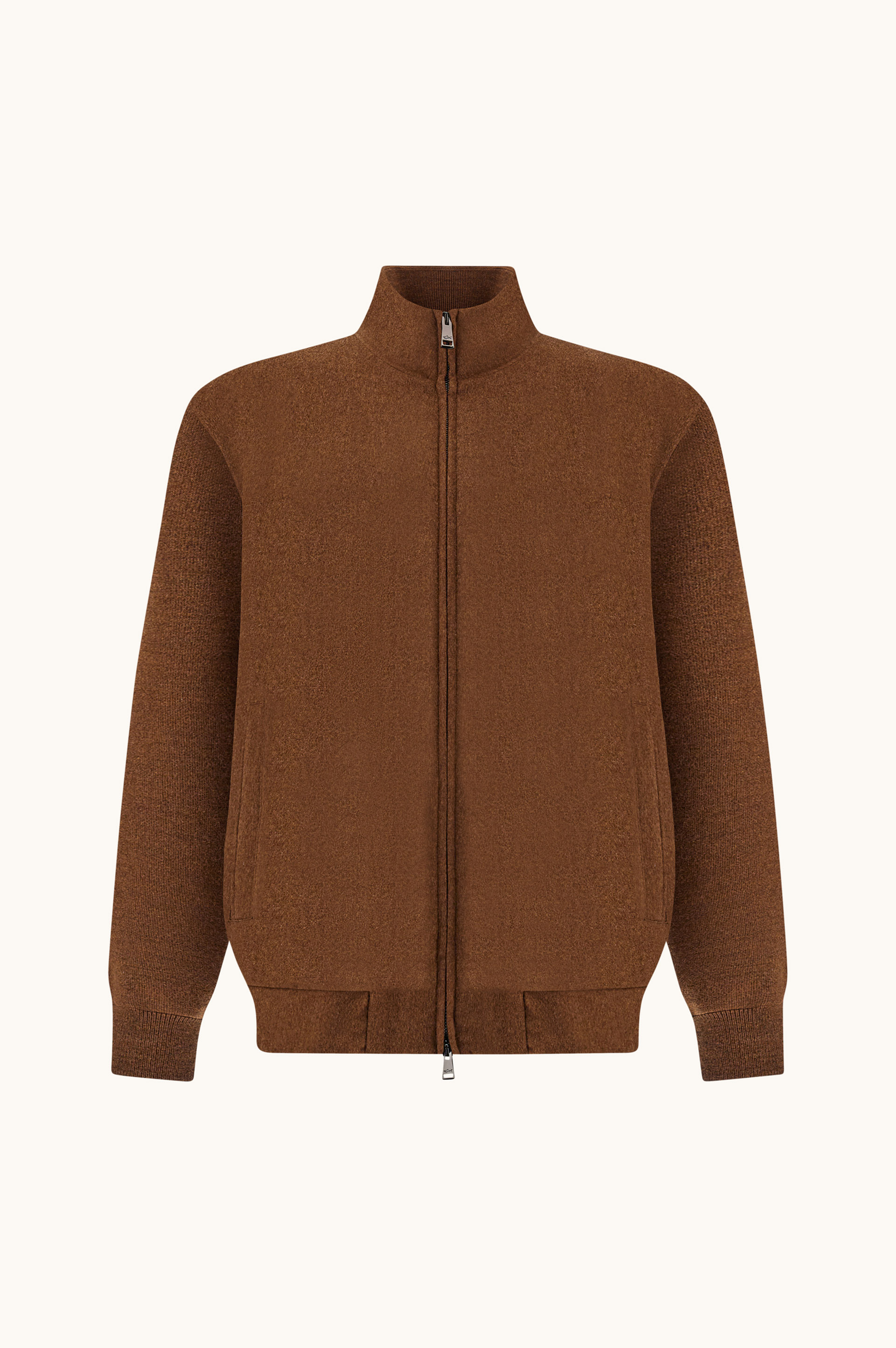 Wool and Cashmere Zip-Up Cardigan image number 0