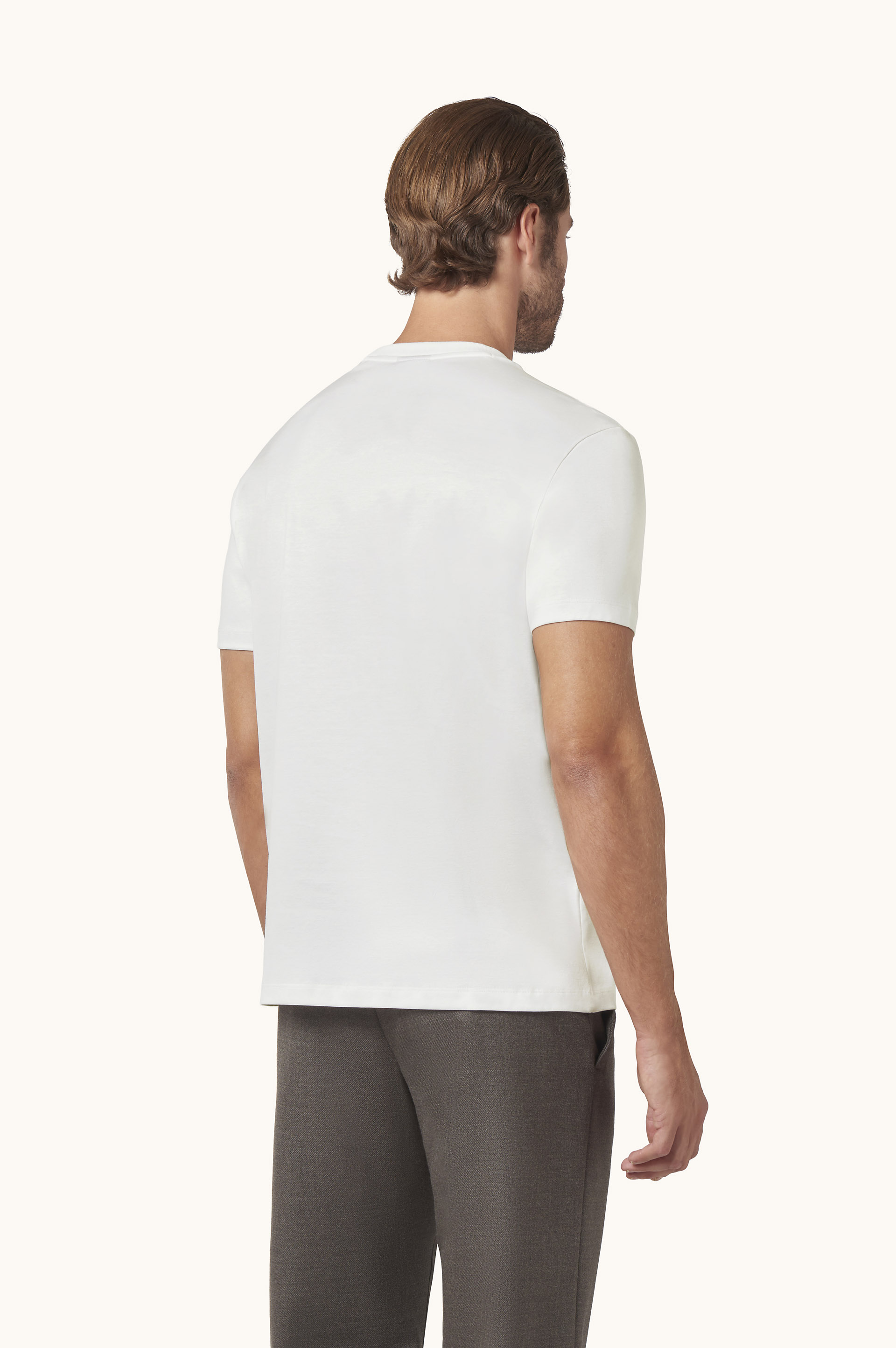 Aqua Touch cotton T-shirt with logo embroidery image number 3