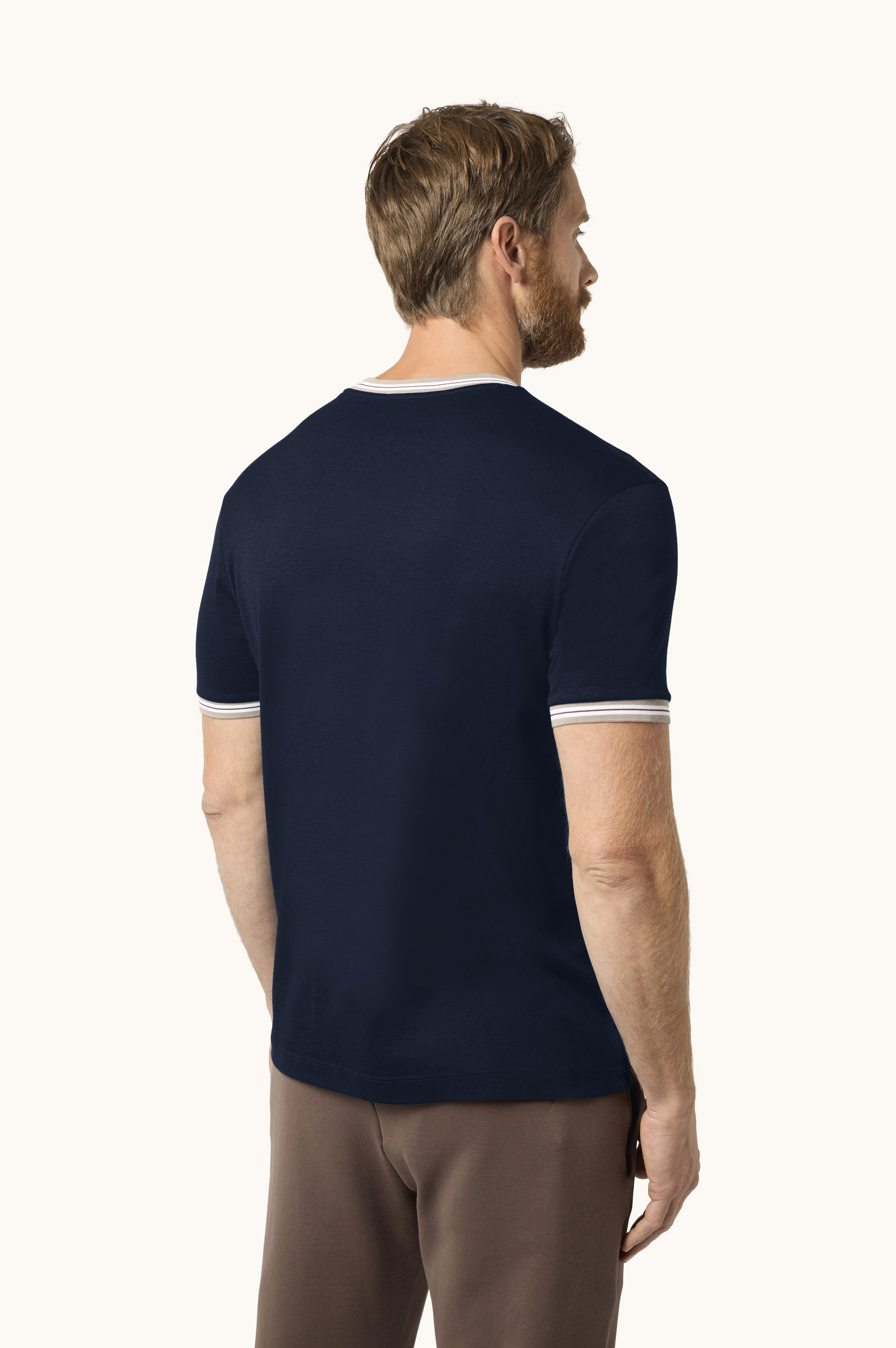 X-Soft Cotton Jersey T-Shirt with Heraldic Embroidery image number 3