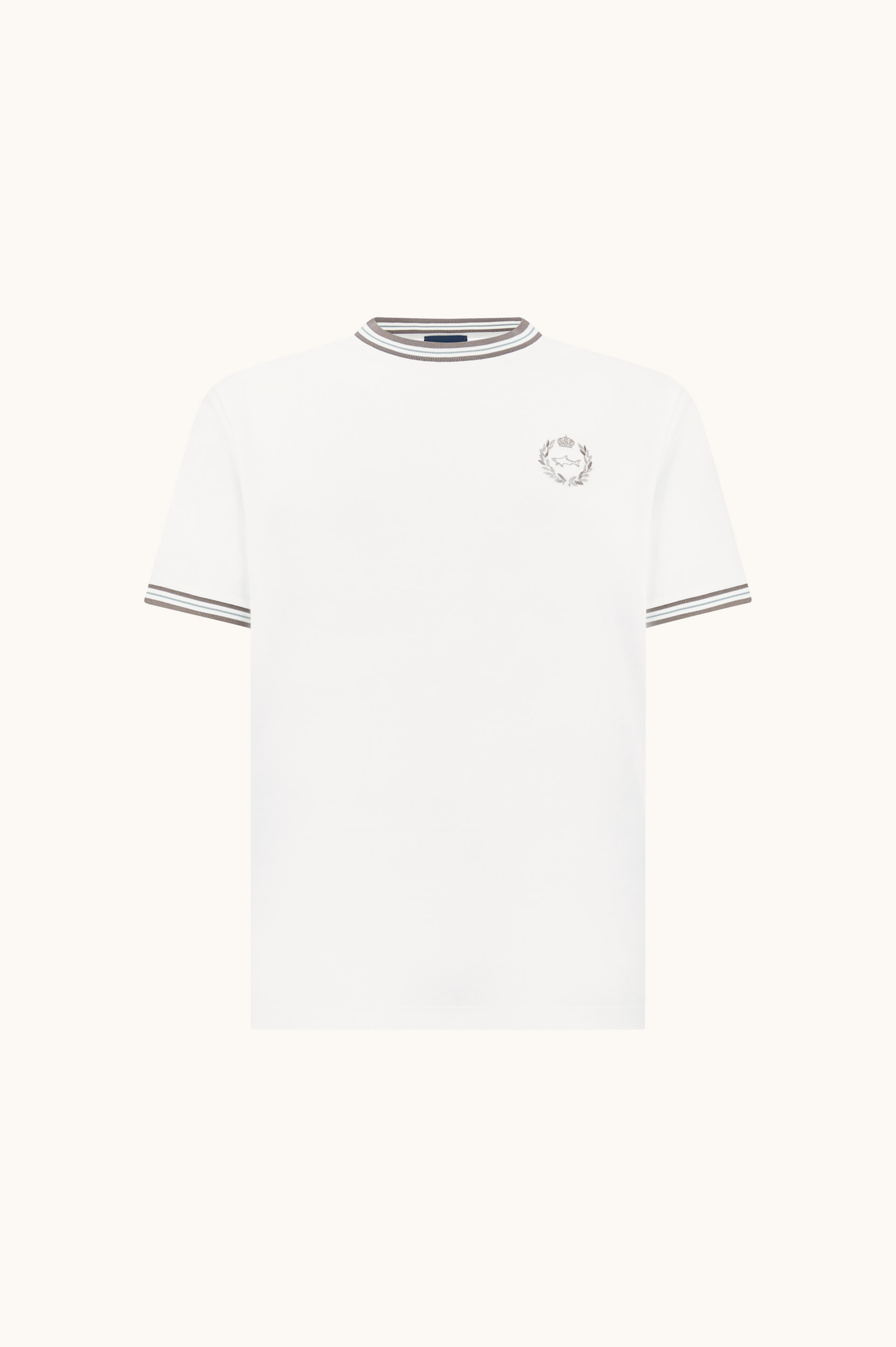 X-Soft Cotton Jersey T-Shirt with Heraldic Embroidery image number 1