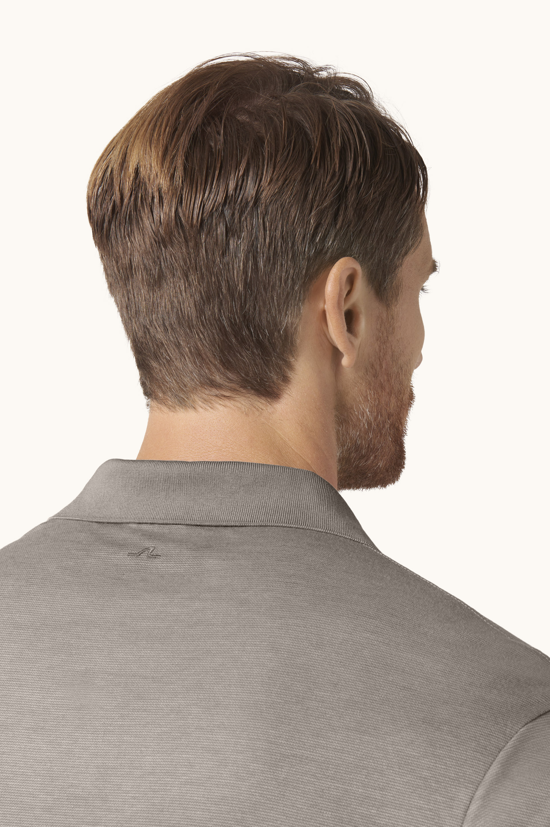 X-Soft Interlock Cotton V-Neck Polo image number 4