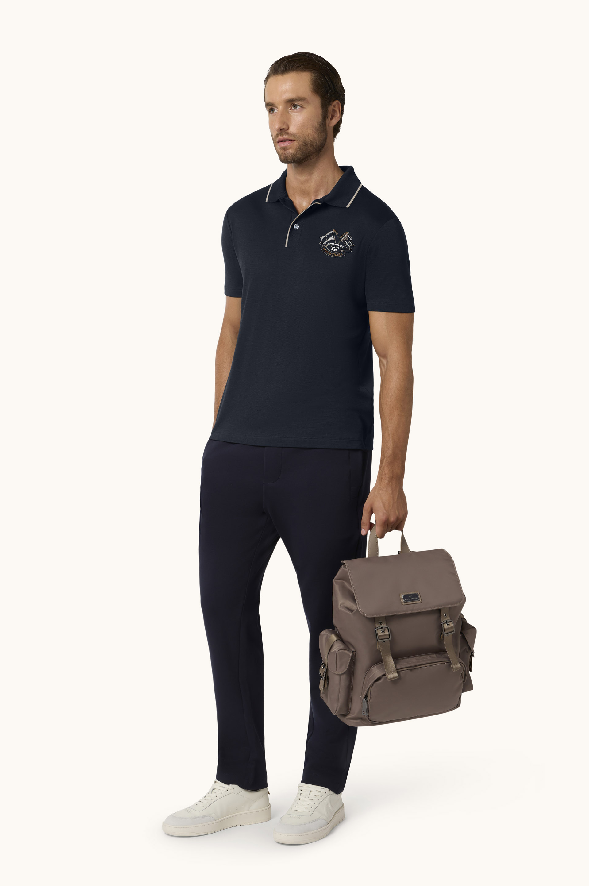 Polo X-Soft de algod&oacute;n interlock con bordado International Sailing Club image number 2