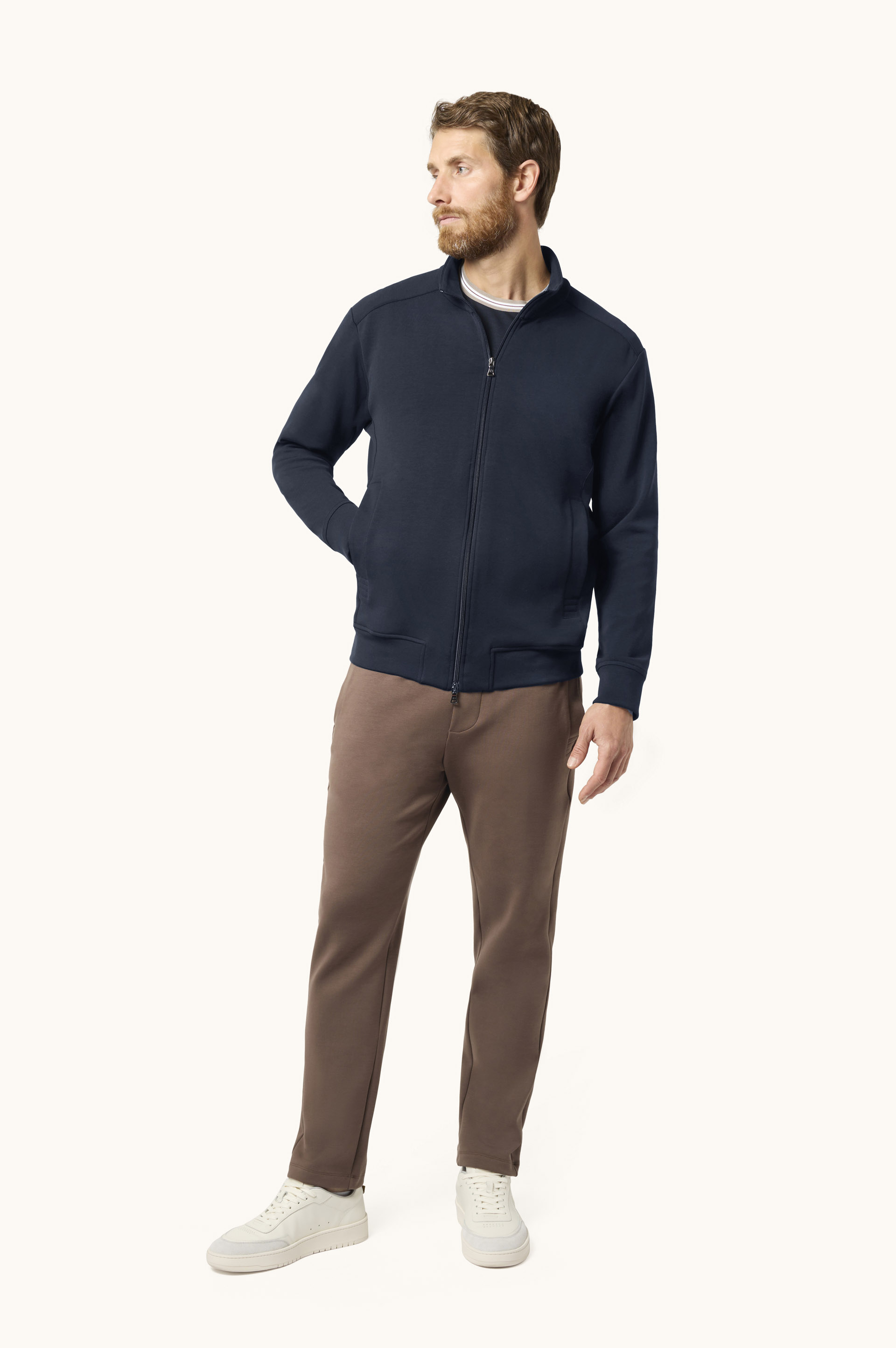 Active Fleece Cotton Zip-Up Sweatshirt image number 2