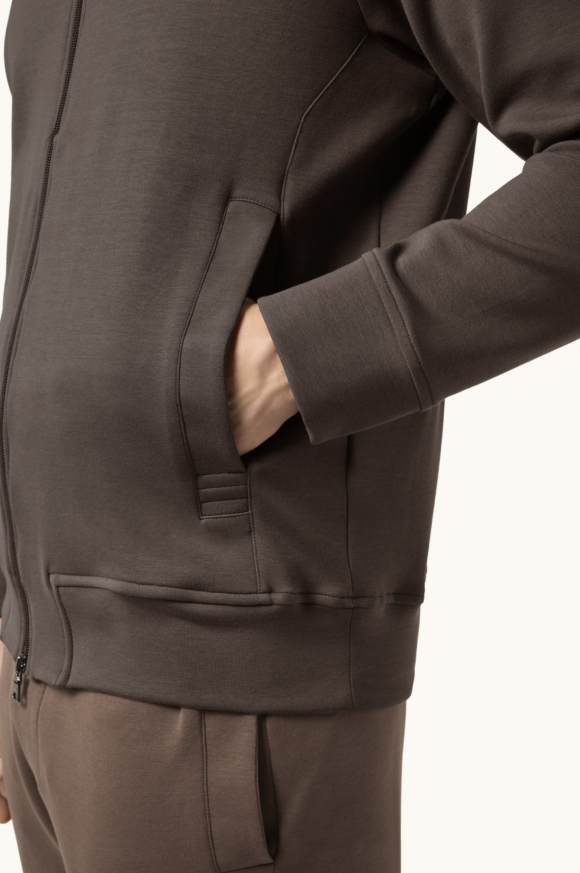 Active Fleece Cotton Zip-Up Sweatshirt image number 4