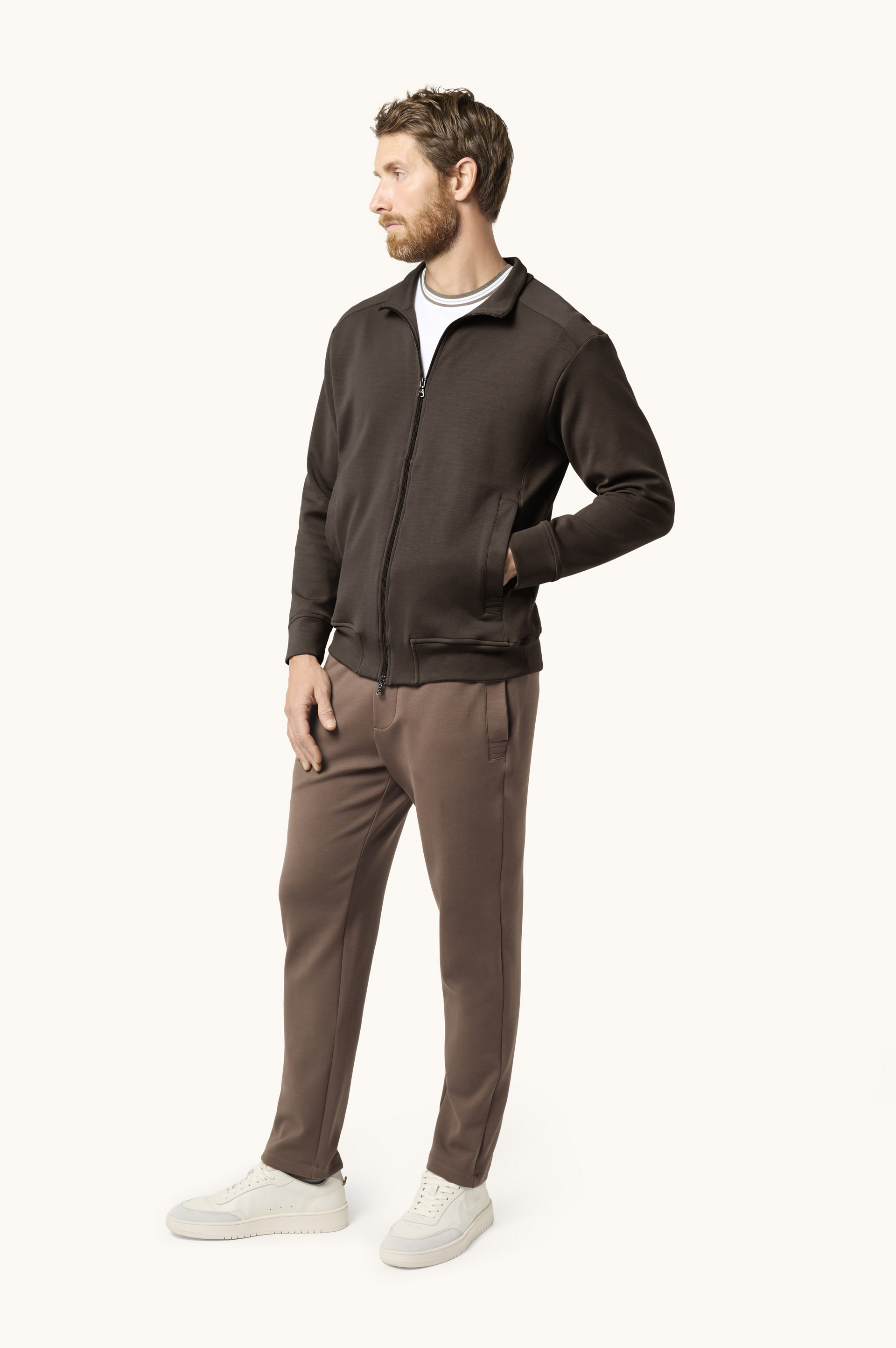 Active Fleece Cotton Zip-Up Sweatshirt image number 2