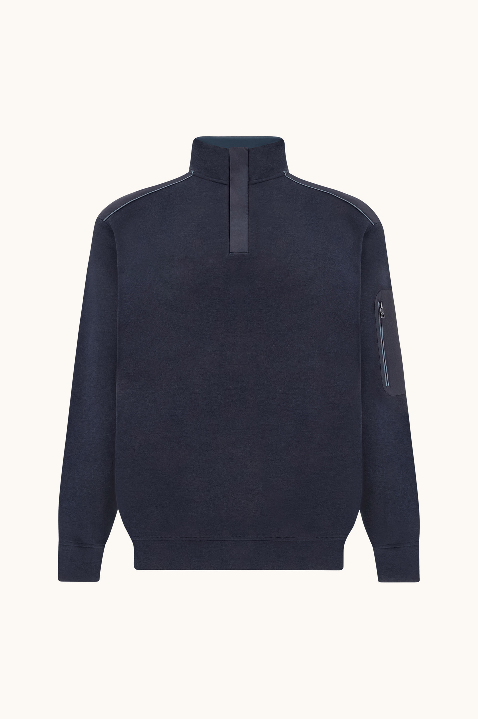 X-Soft Half-Zip Cotton Sweatshirt with Typhoon&reg; Platinum Details image number 0