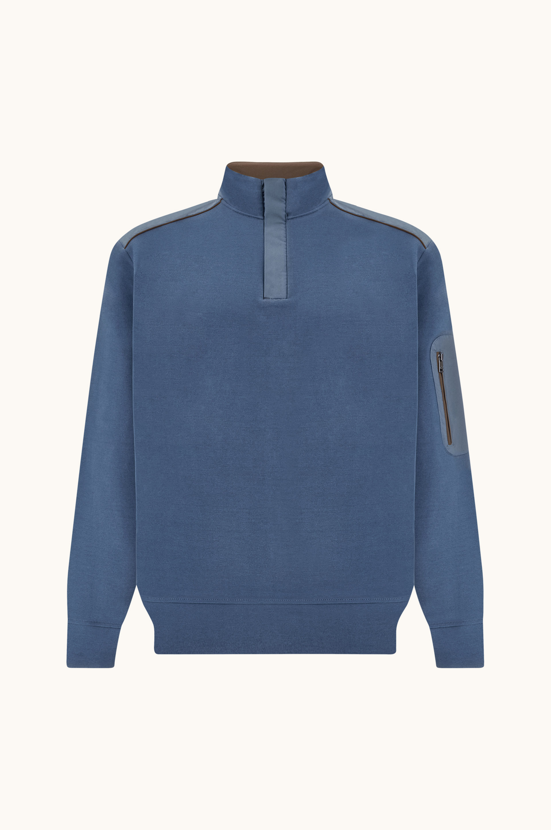X-Soft Half-Zip Cotton Sweatshirt with Typhoon&reg; Platinum Details image number 0