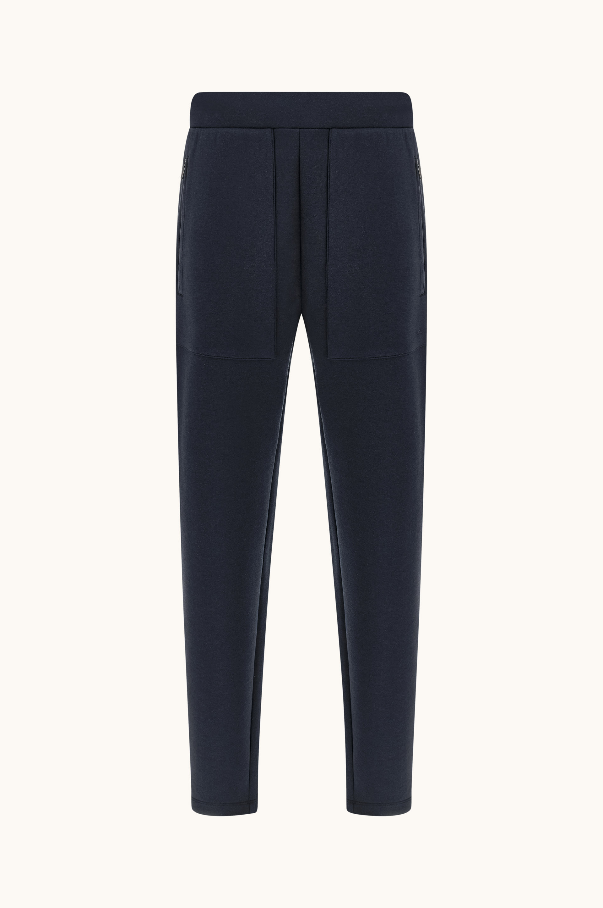 Supima&reg; cotton trousers with Alcantara&reg; details image number 1