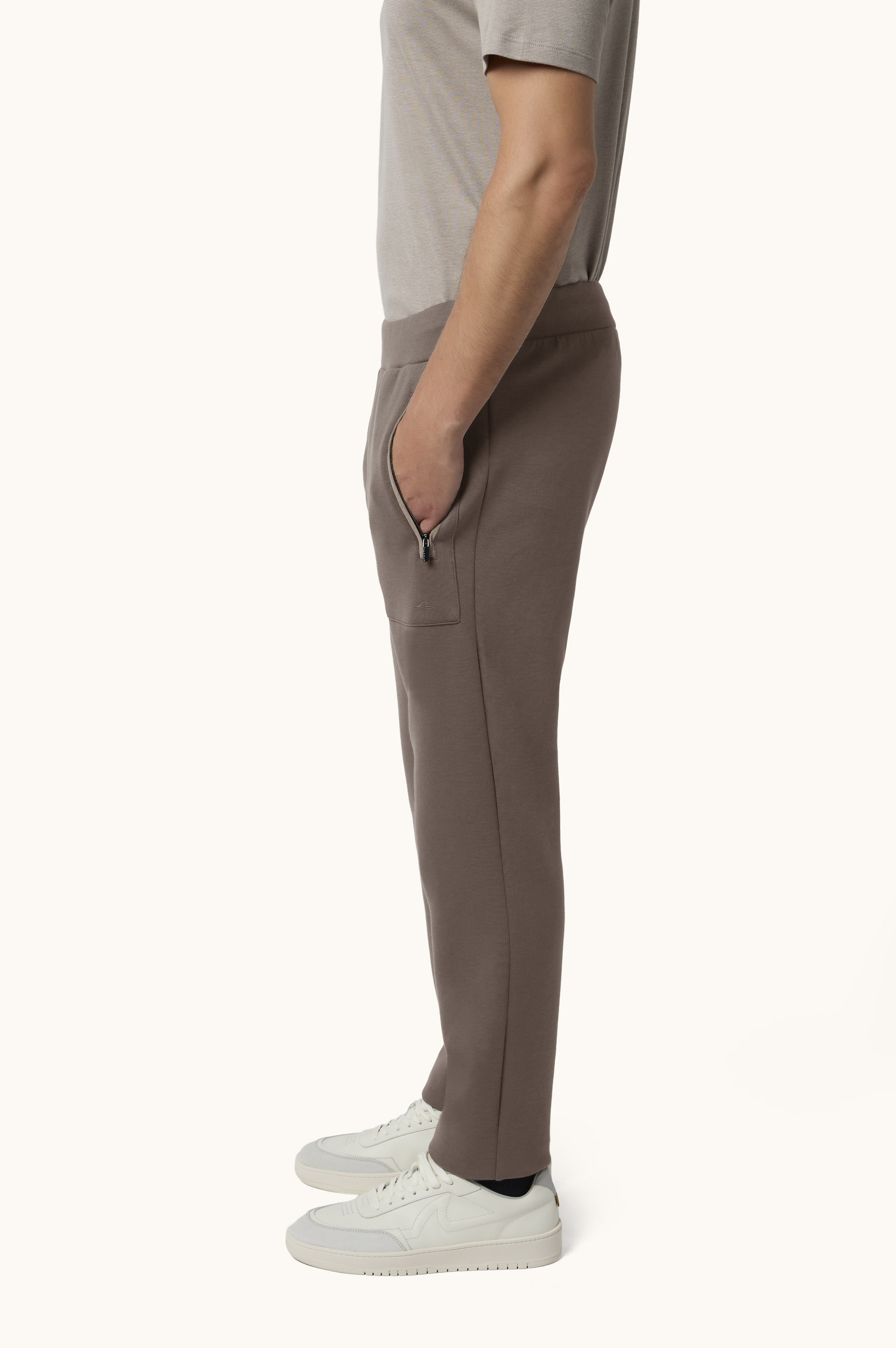 Supima&reg; cotton trousers with Alcantara&reg; details image number 4