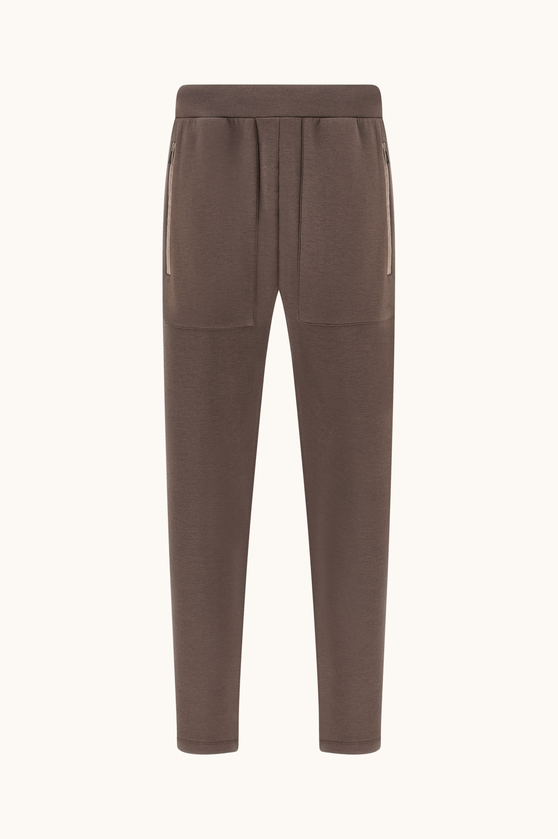 Supima&reg; cotton trousers with Alcantara&reg; details image number 1