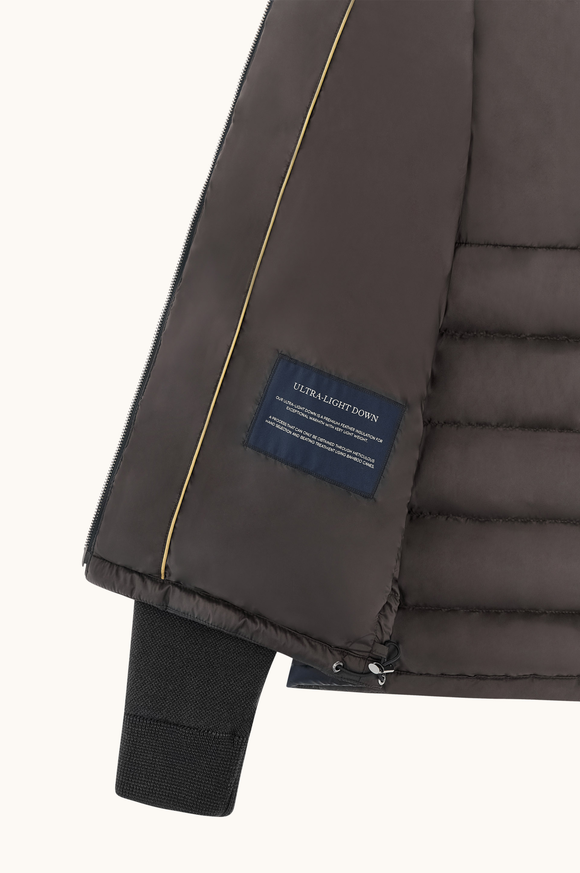 Ultralight Down jacket with removable wool sleeves image number 8