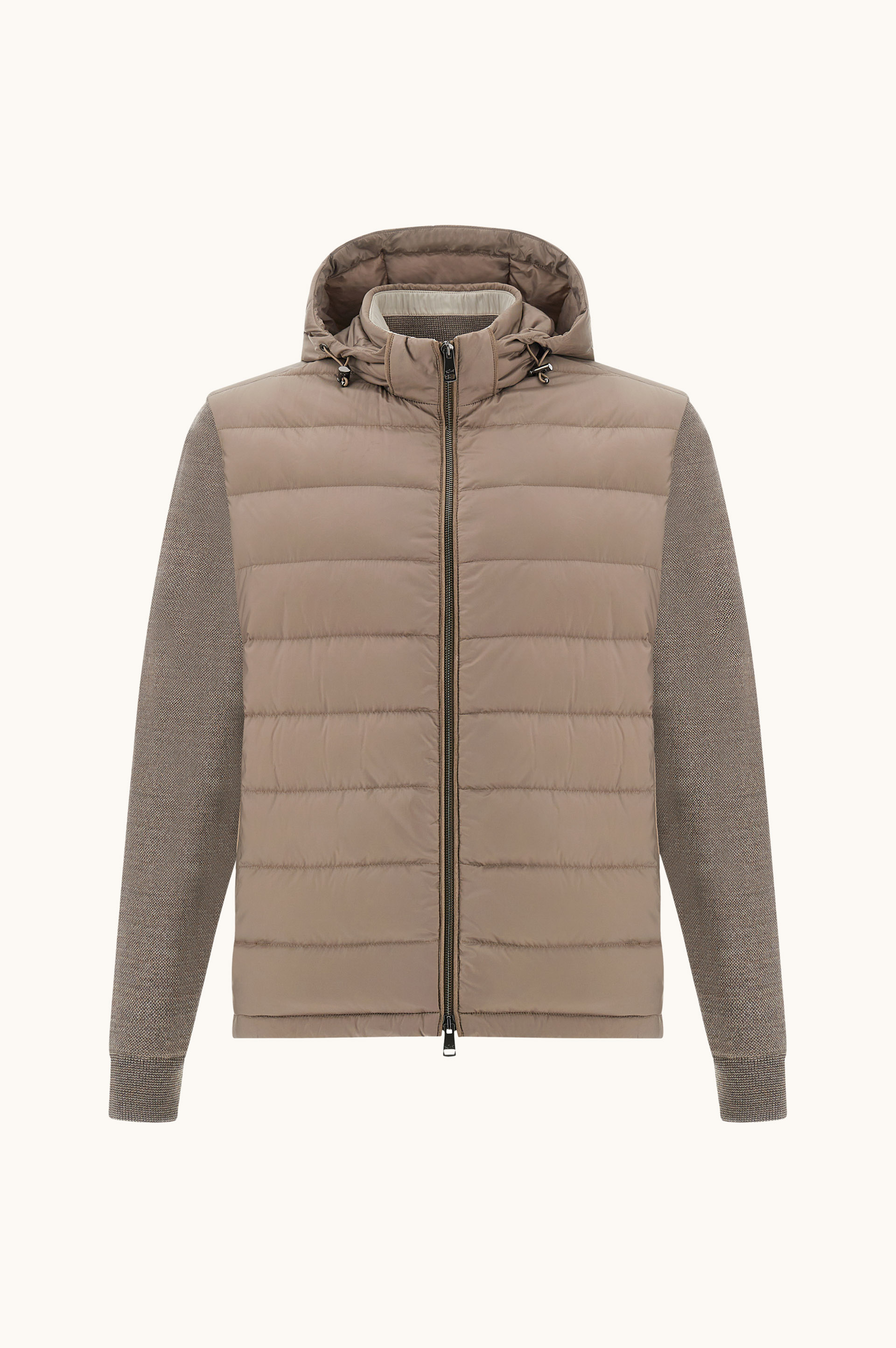Ultralight Down jacket with removable wool sleeves image number 0