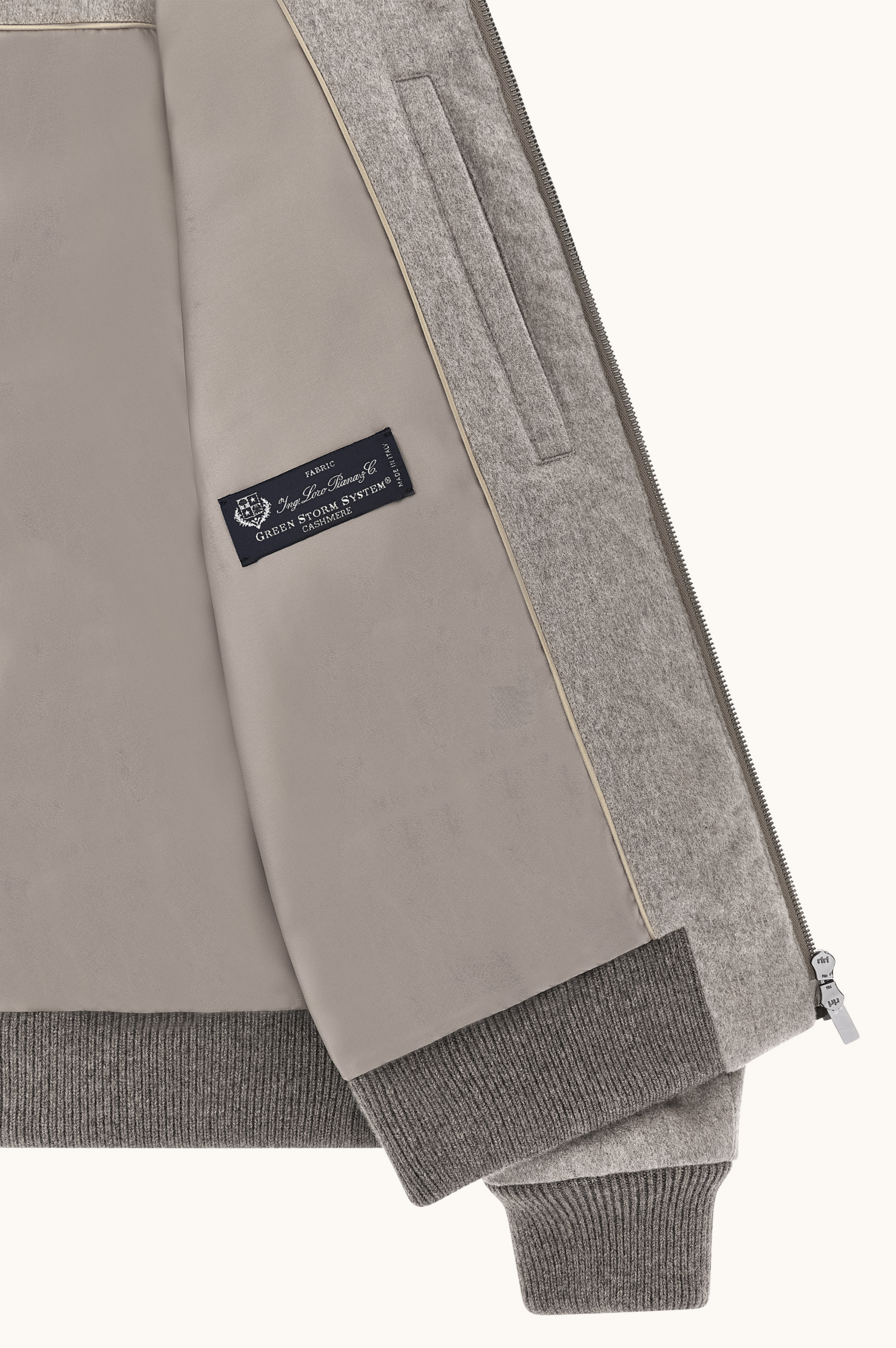 Cashmere Blouson with Suede Details image number 5