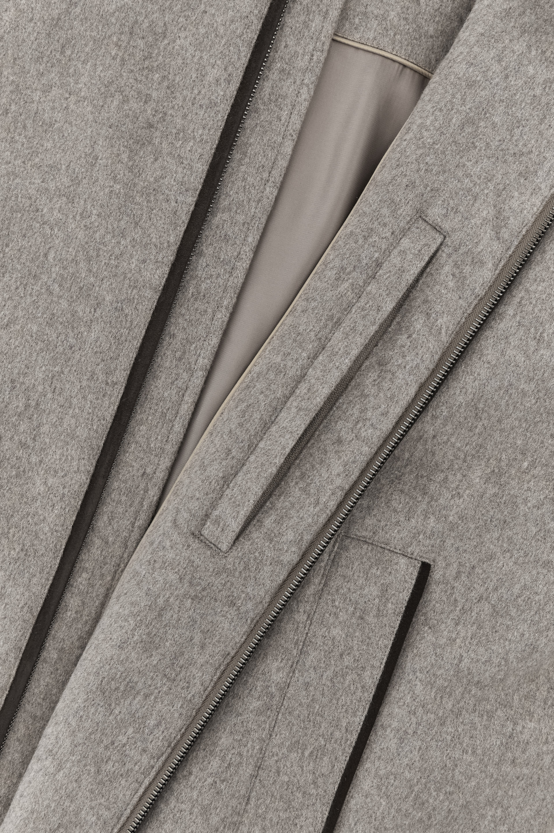 Cashmere Blouson with Suede Details image number 6
