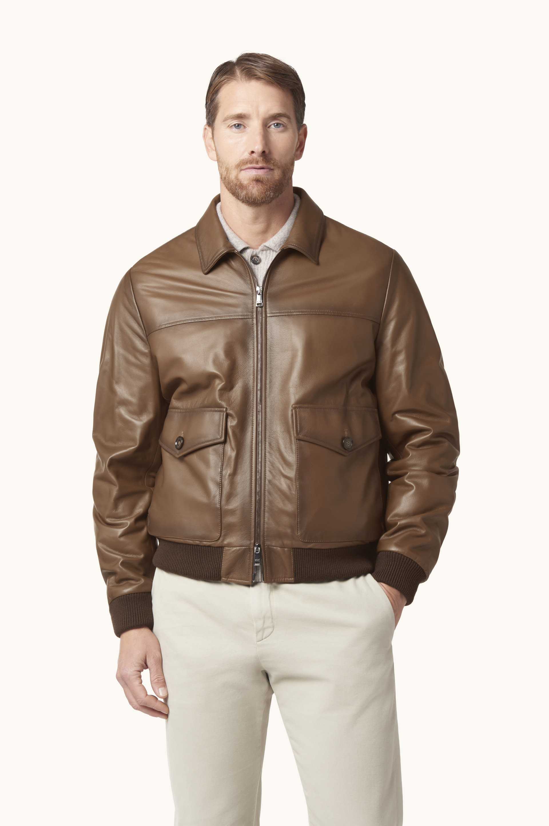 Aqualeather bomber jacket image number 0