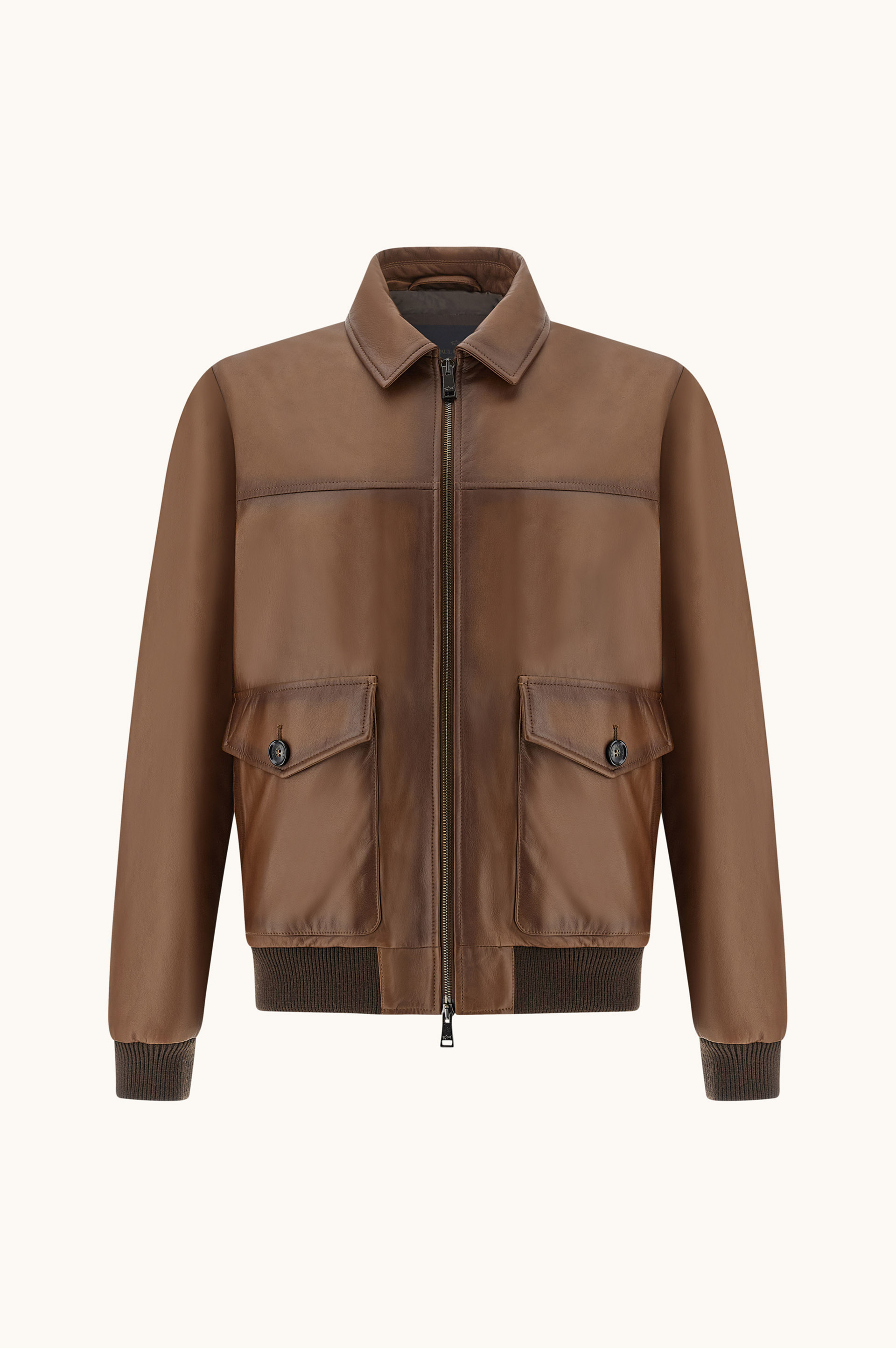 Aqualeather leather bomber jacket image number 0