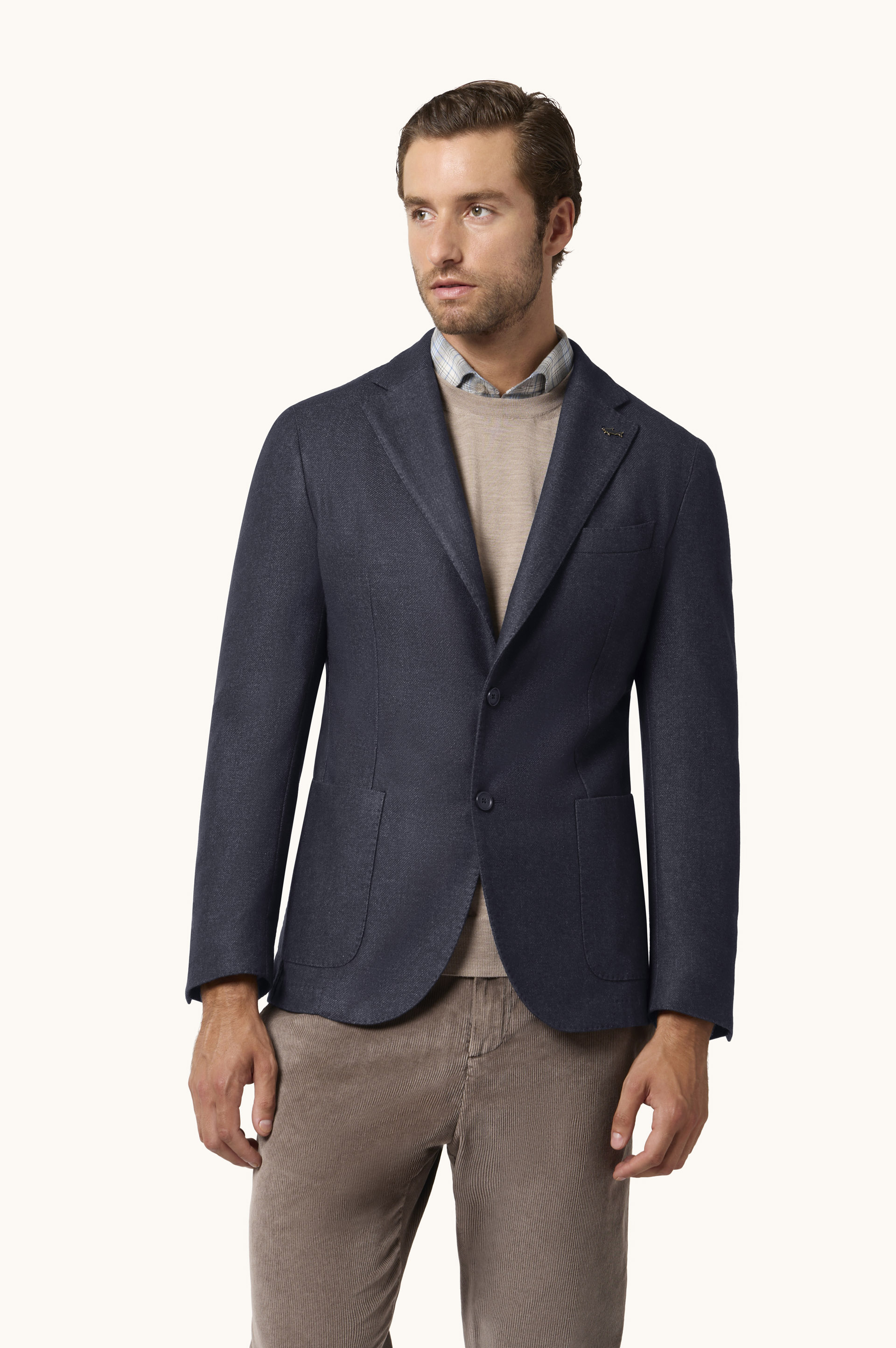 Single-Breasted Wool and Cashmere Blazer image number 0