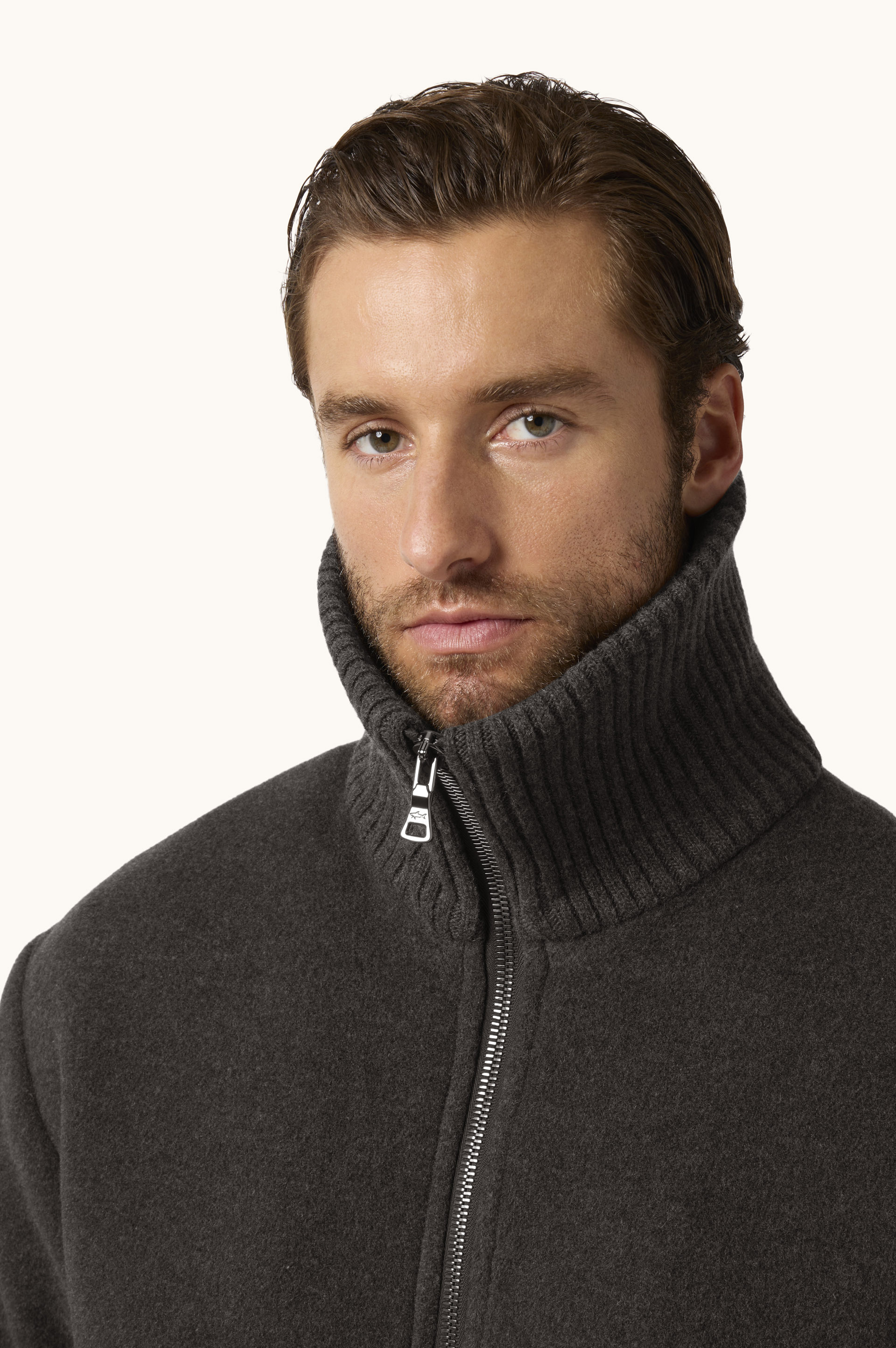 Wool and Cashmere Bomber Jacket image number 4