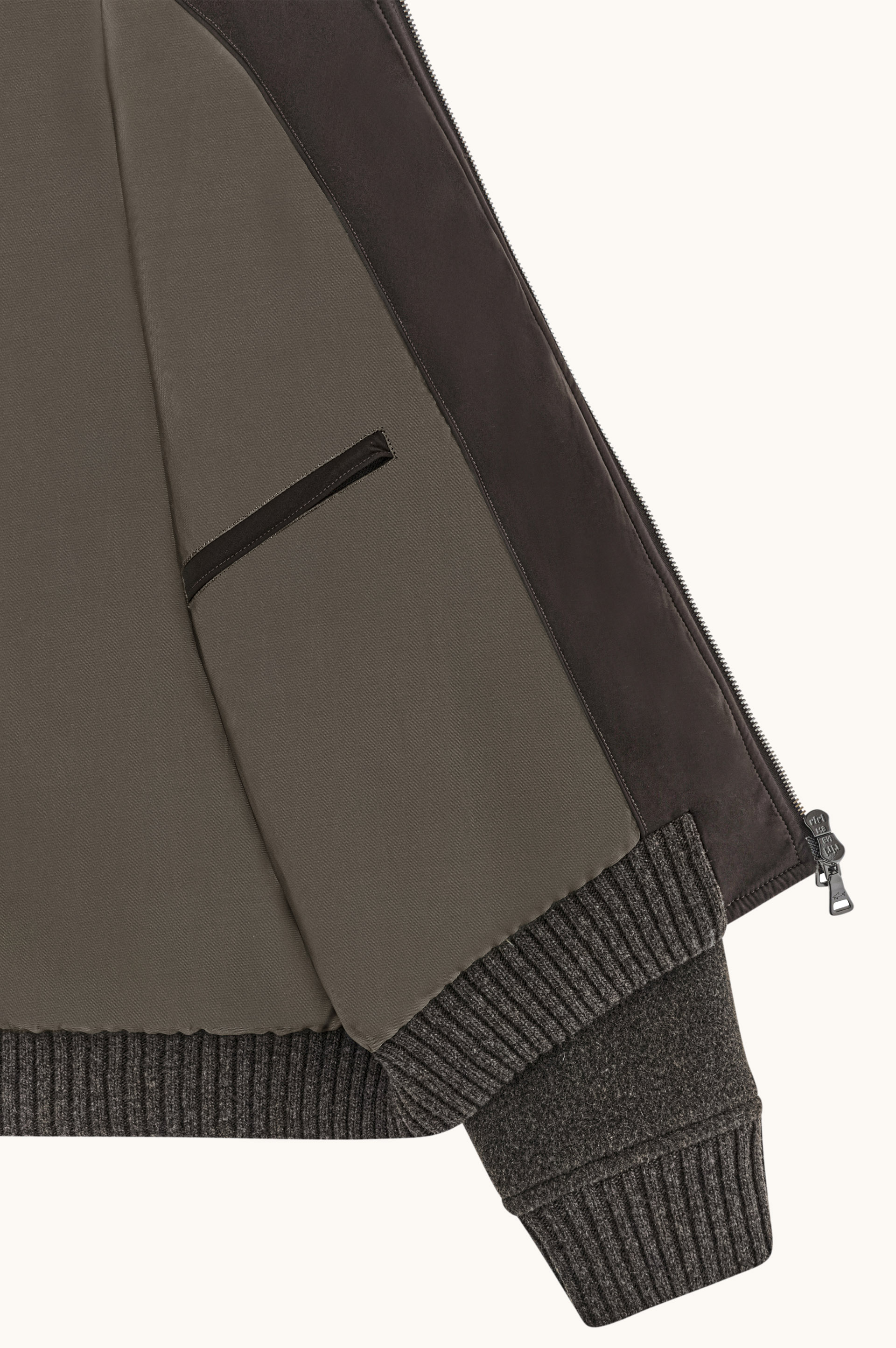 Wool and Cashmere Bomber Jacket image number 5