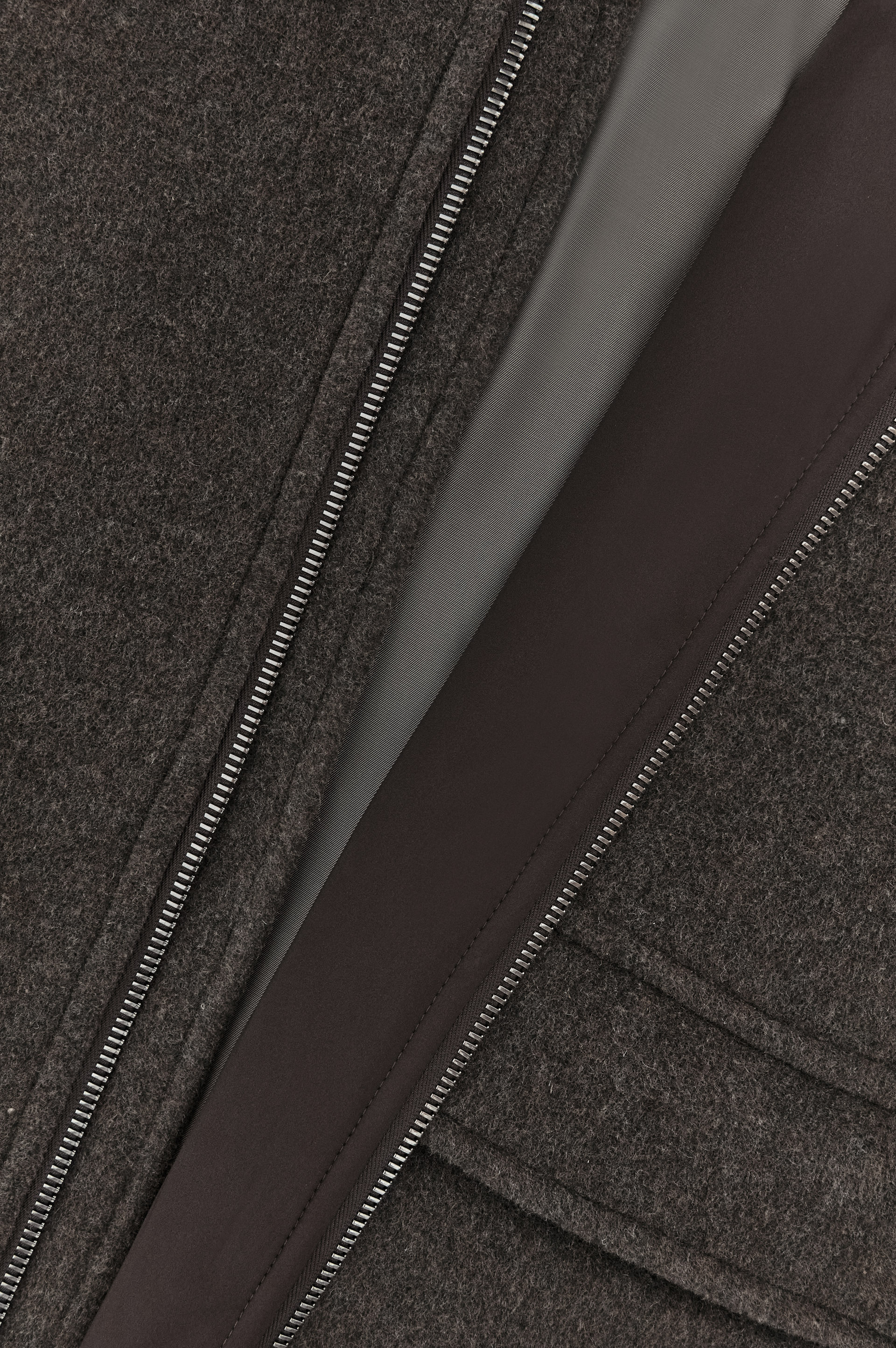 Wool and Cashmere Bomber Jacket image number 6